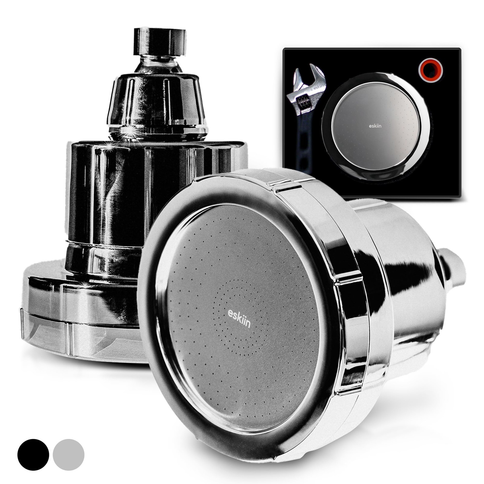 Eskiin Filtered Showerhead – Best Shower Head With Filters For Healthy Chrome
