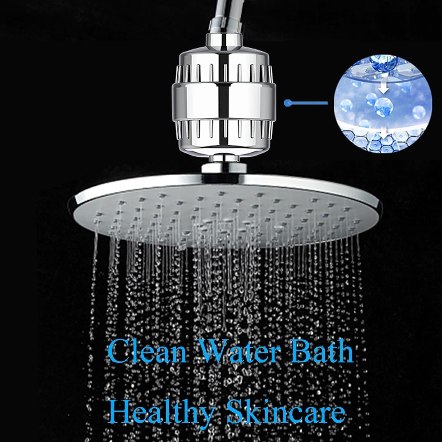 25 Stage Shower Head Filter Purifier with Filter for Hard Water Softener