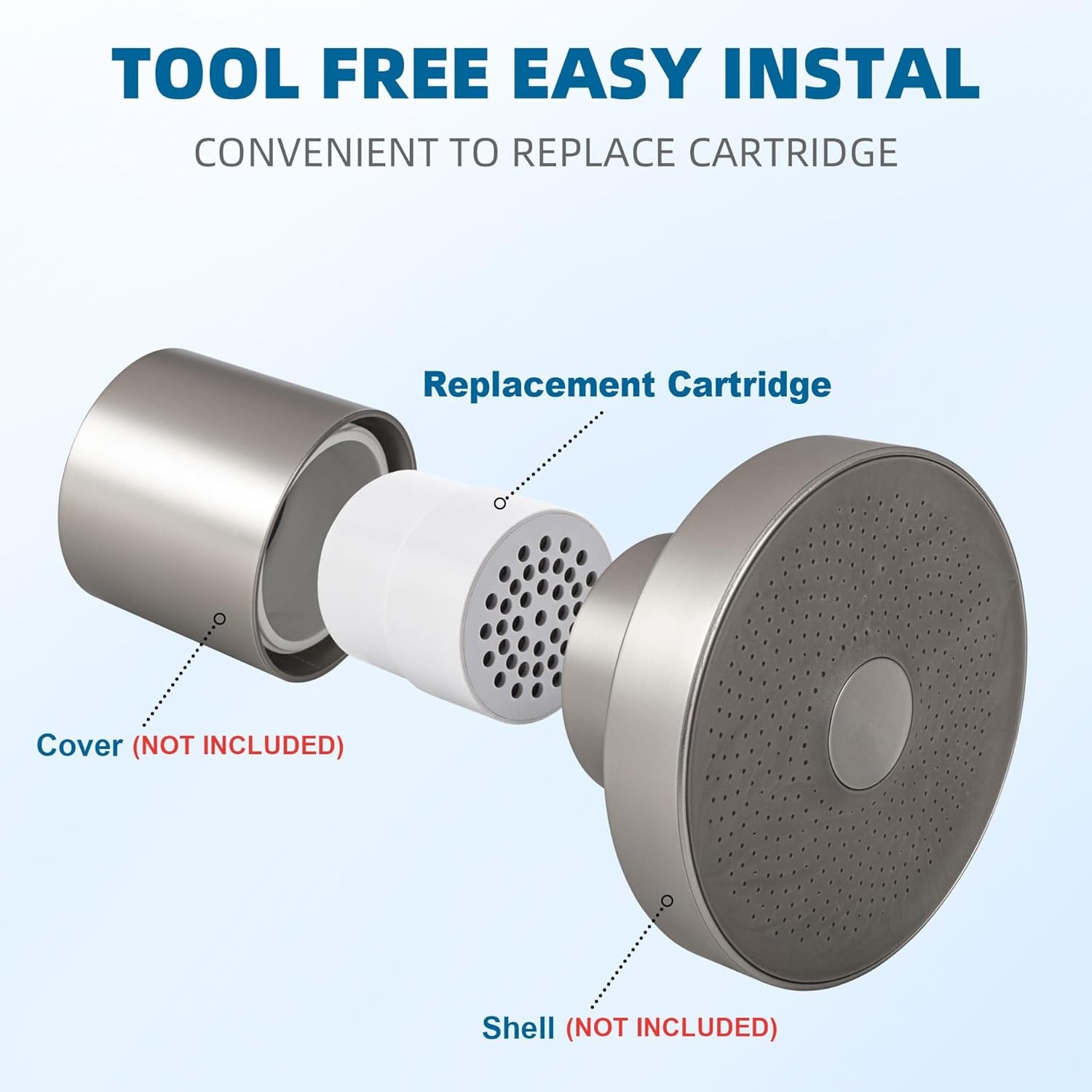 Shower Filter Replacement Cartridge for JOLIE Head – 10 Stage…