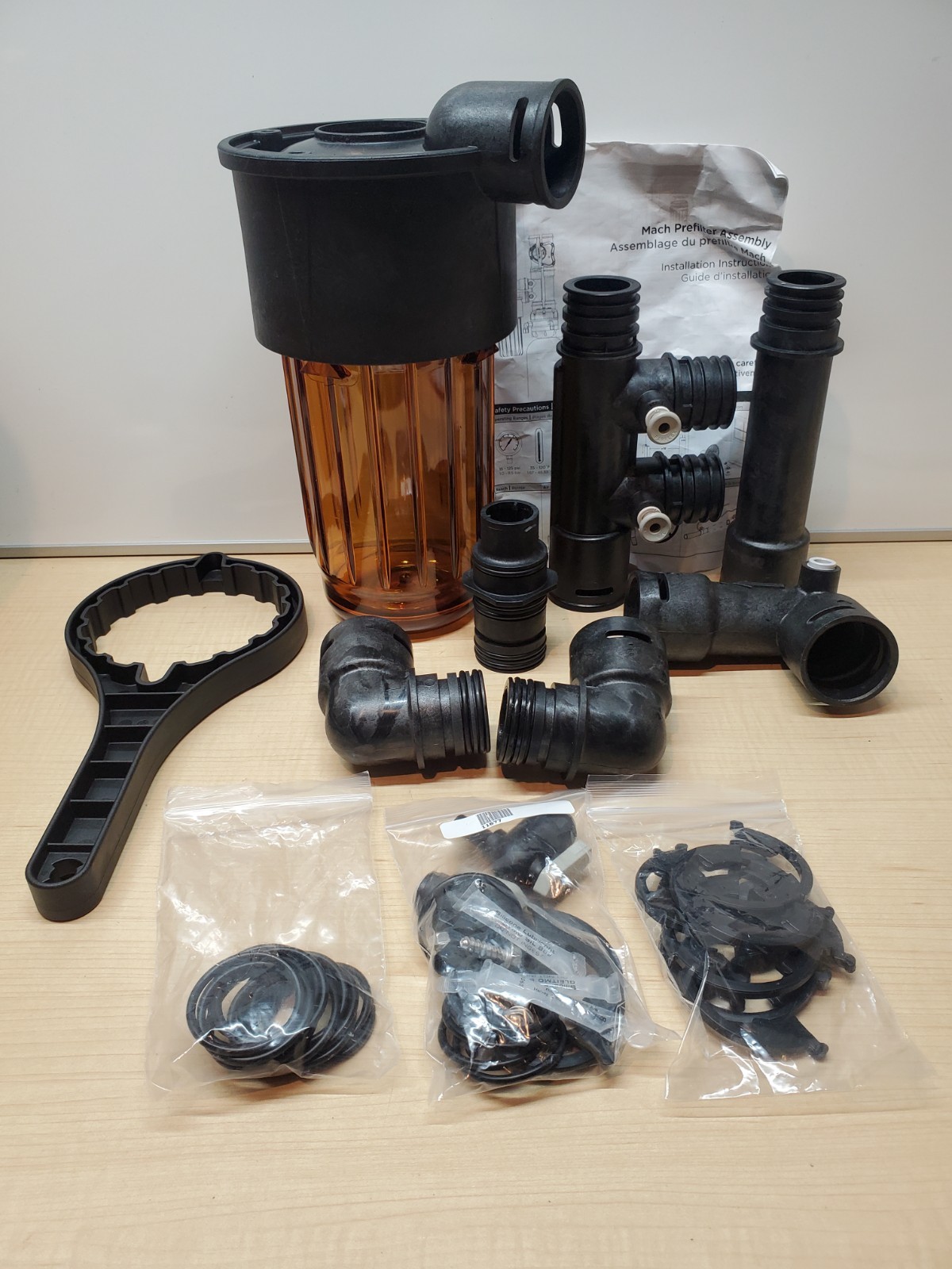Kinetico MACH 10″ Pre Filter Assembly Amber.