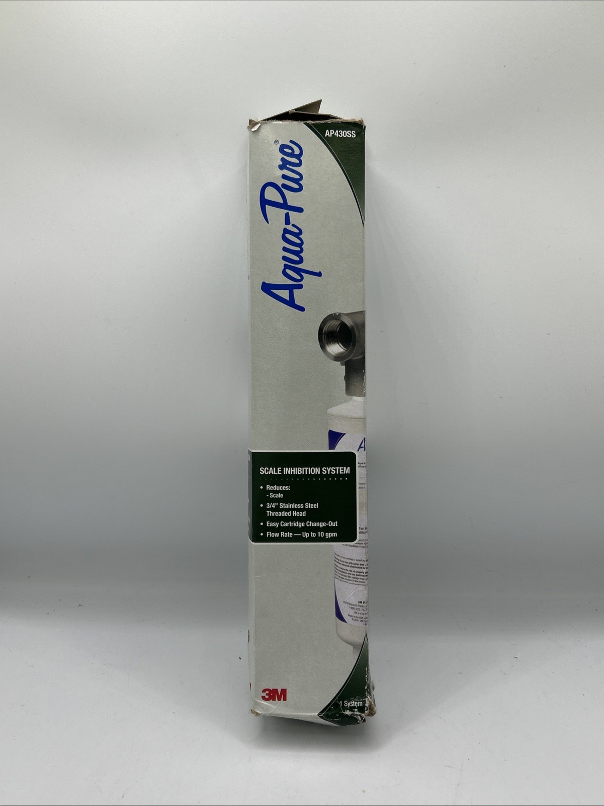 Aqua-Pure 3M (AP430SS) Whole House Scale Inhibition Inline Water System New