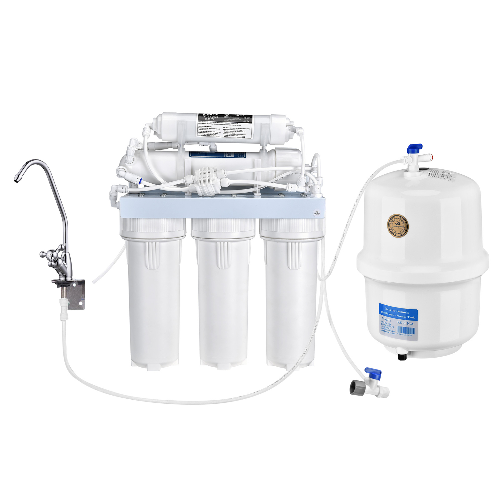 5 STAGE Water Filter System Reverse Osmosis RO Filtration Drinking 100 GPD Home