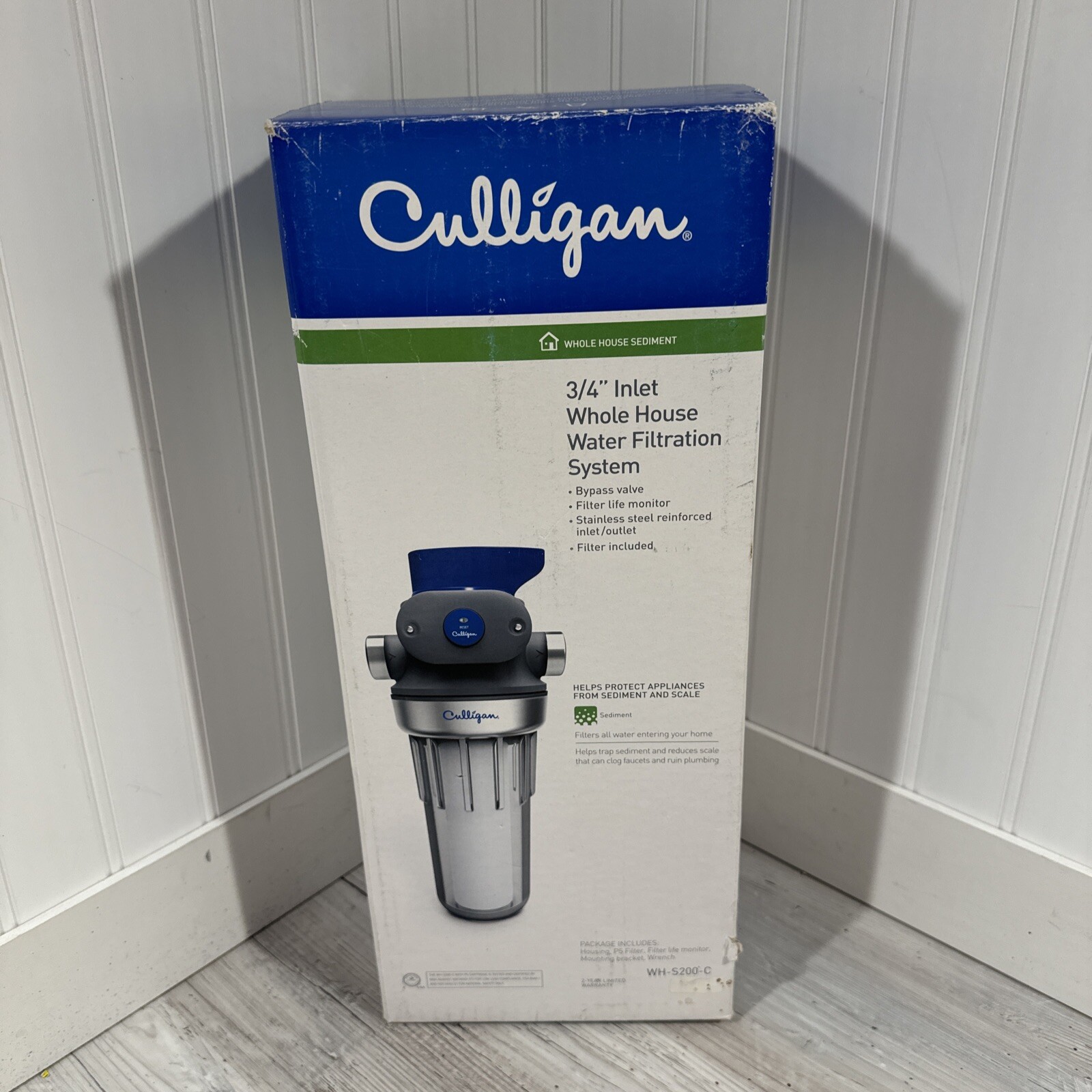 Culligan WH-S200-C 3/4” Inlet Whole House Water Filtration System