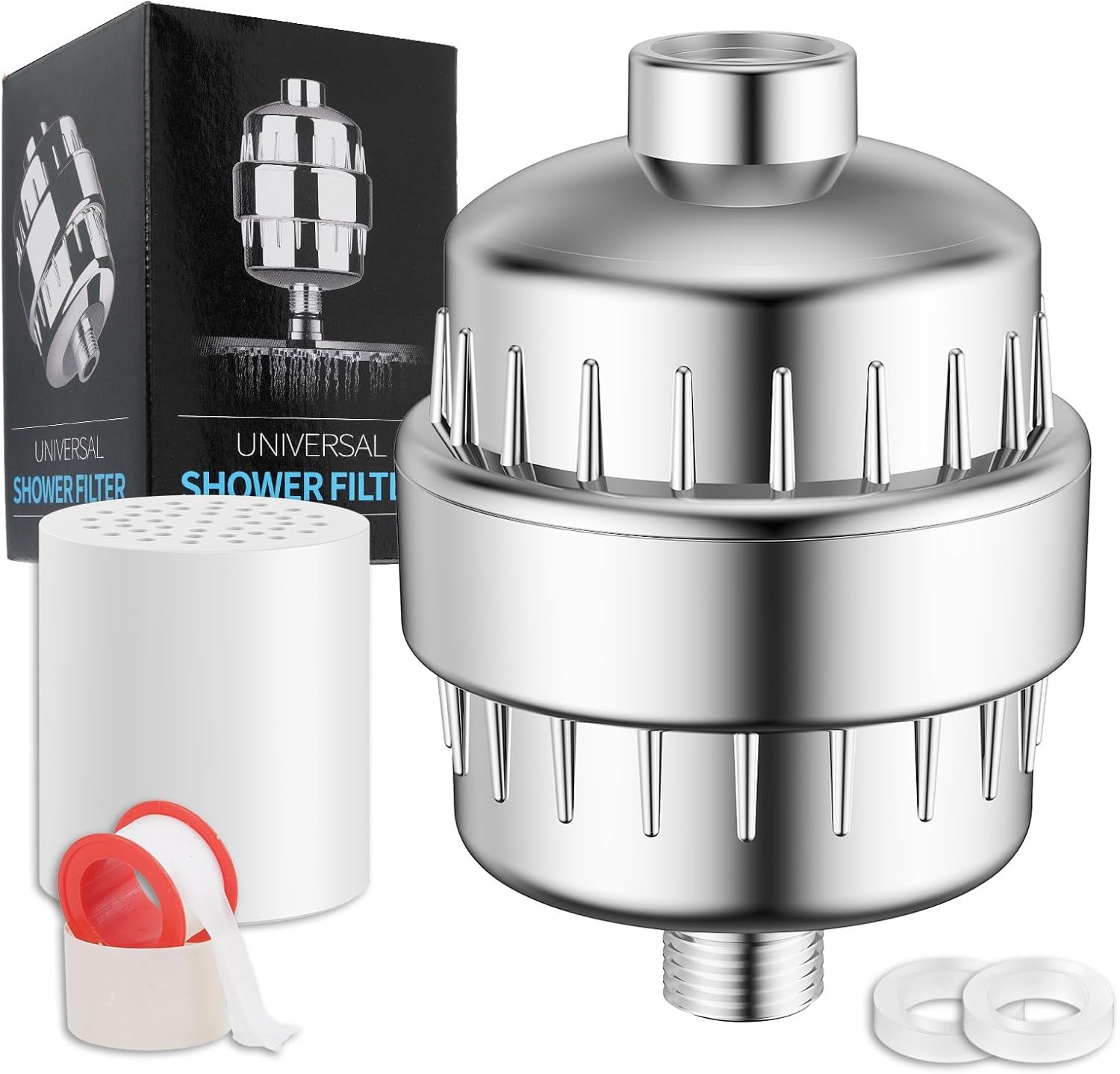 25 Stage Shower Head Filter Purifier with Filter for Hard Water Softener