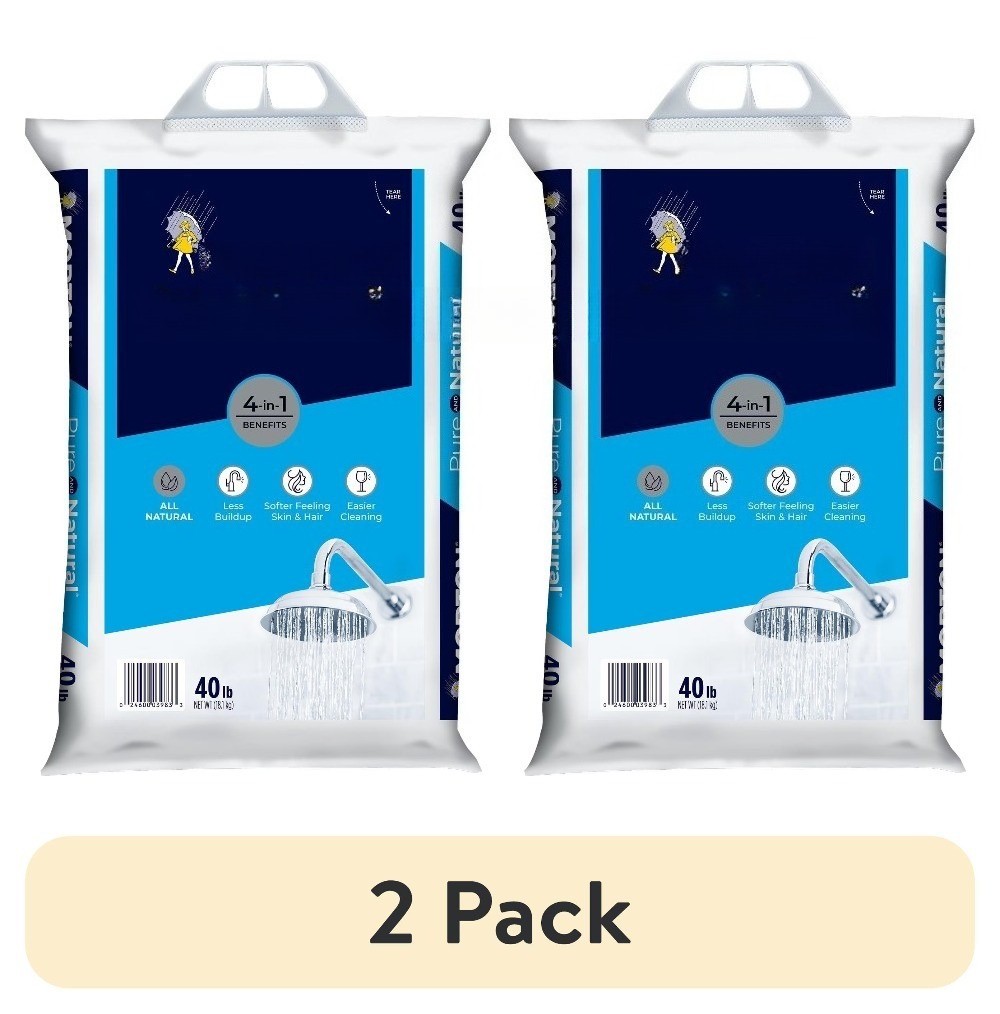 (2 pack) Pure and Natural Water Softener Salt Crystals, 40 lb