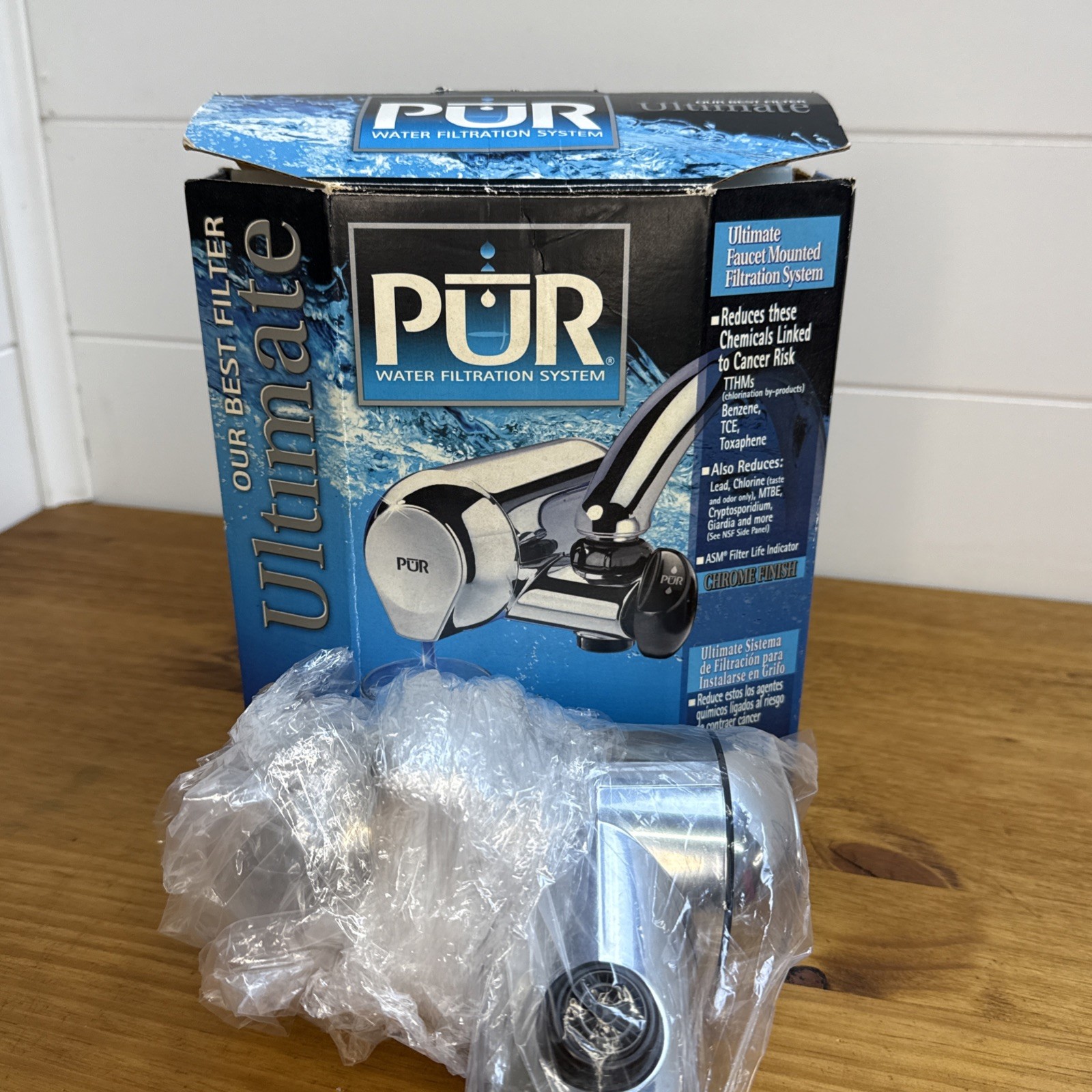 PUR Faucet Mount Water Filtration System Chrome FM3700 Open Box No Filter