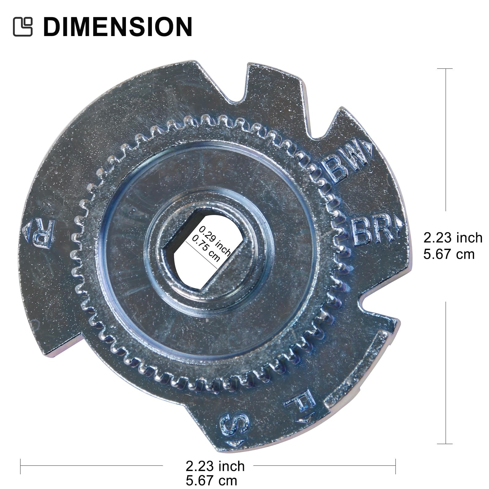 7284964 Water Softener High Flow Metal Cam Gear Replacement Part Easy Install