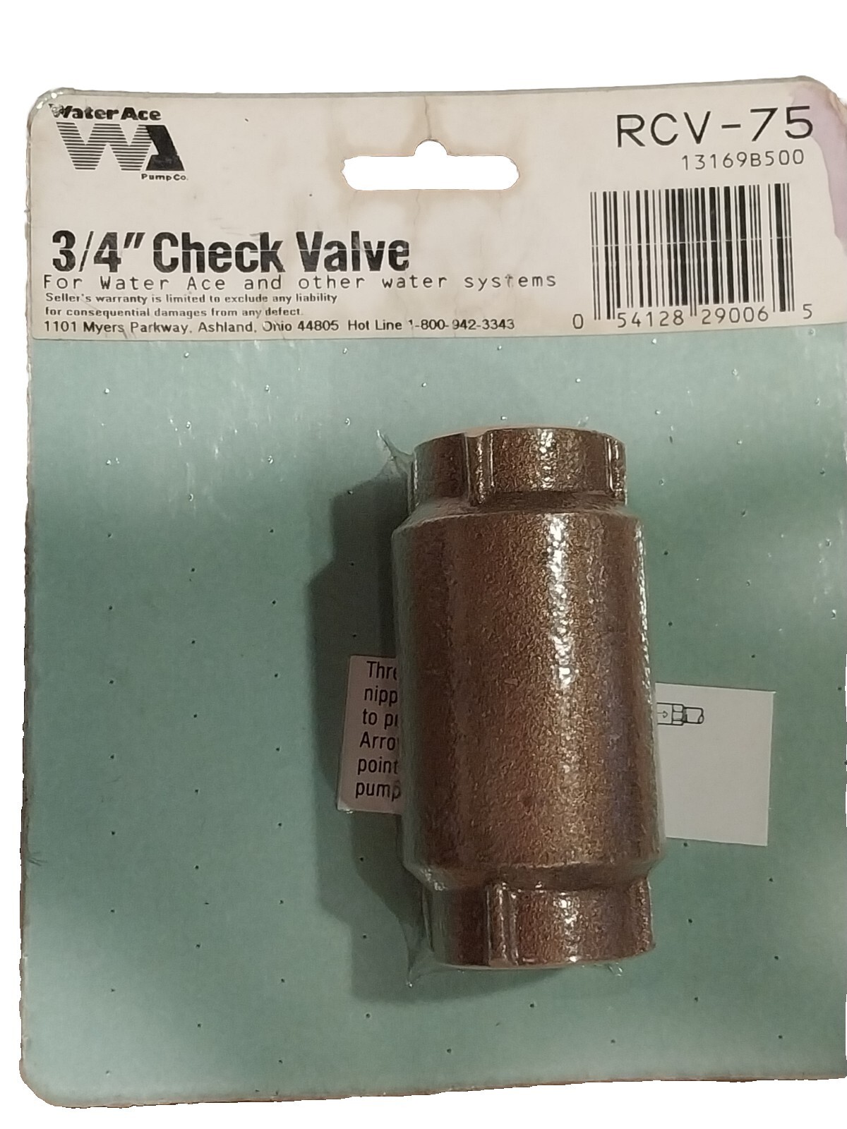 3/4″ In-Line Check Valve (Brass) – 2x Female – Water Ace