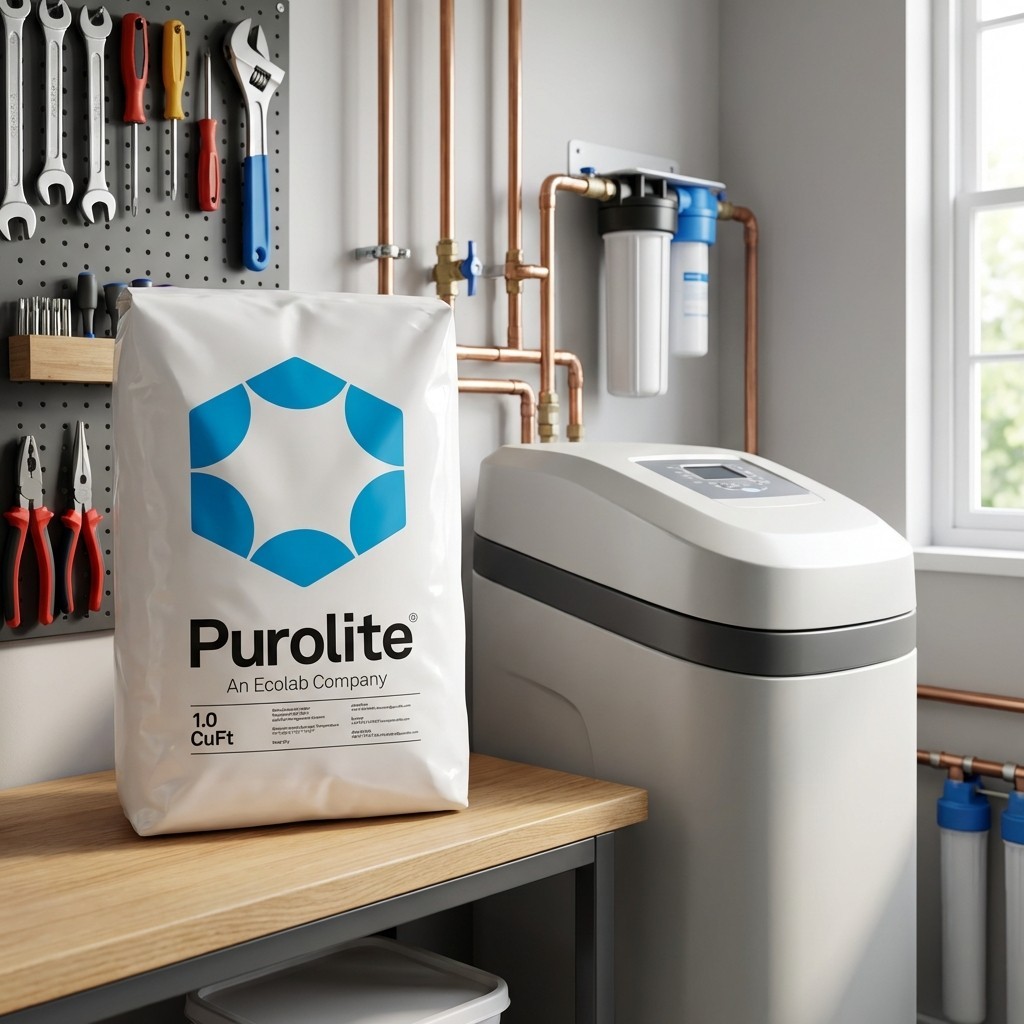 Purolite C-100E Cationic Resin Replacement for Water Softener 1.0 CuFt Bag Media