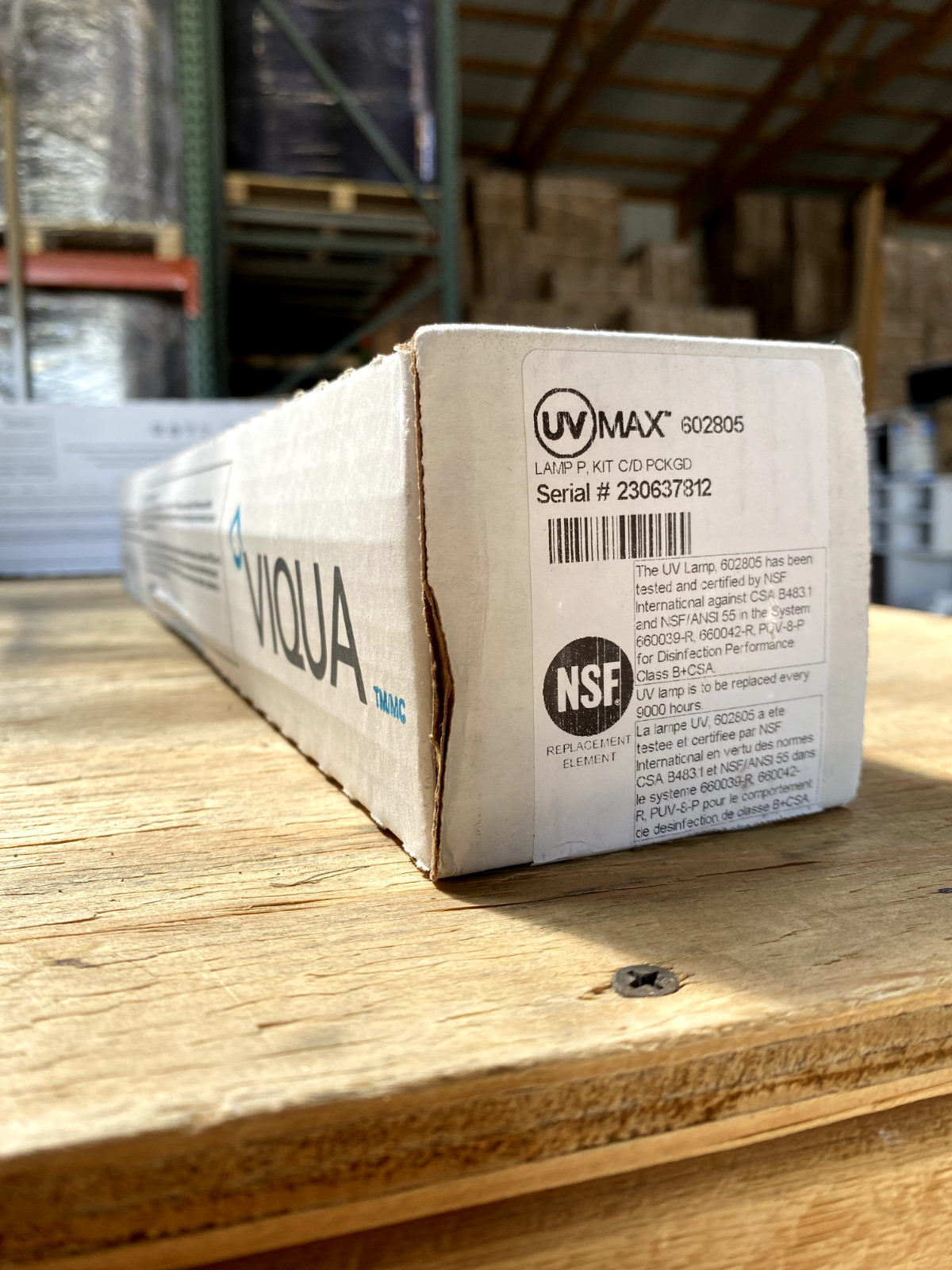 Viqua/UV Max 602805RL UV Lamp (Viqua D4 & D4+ Systems), Genuine, Open Box