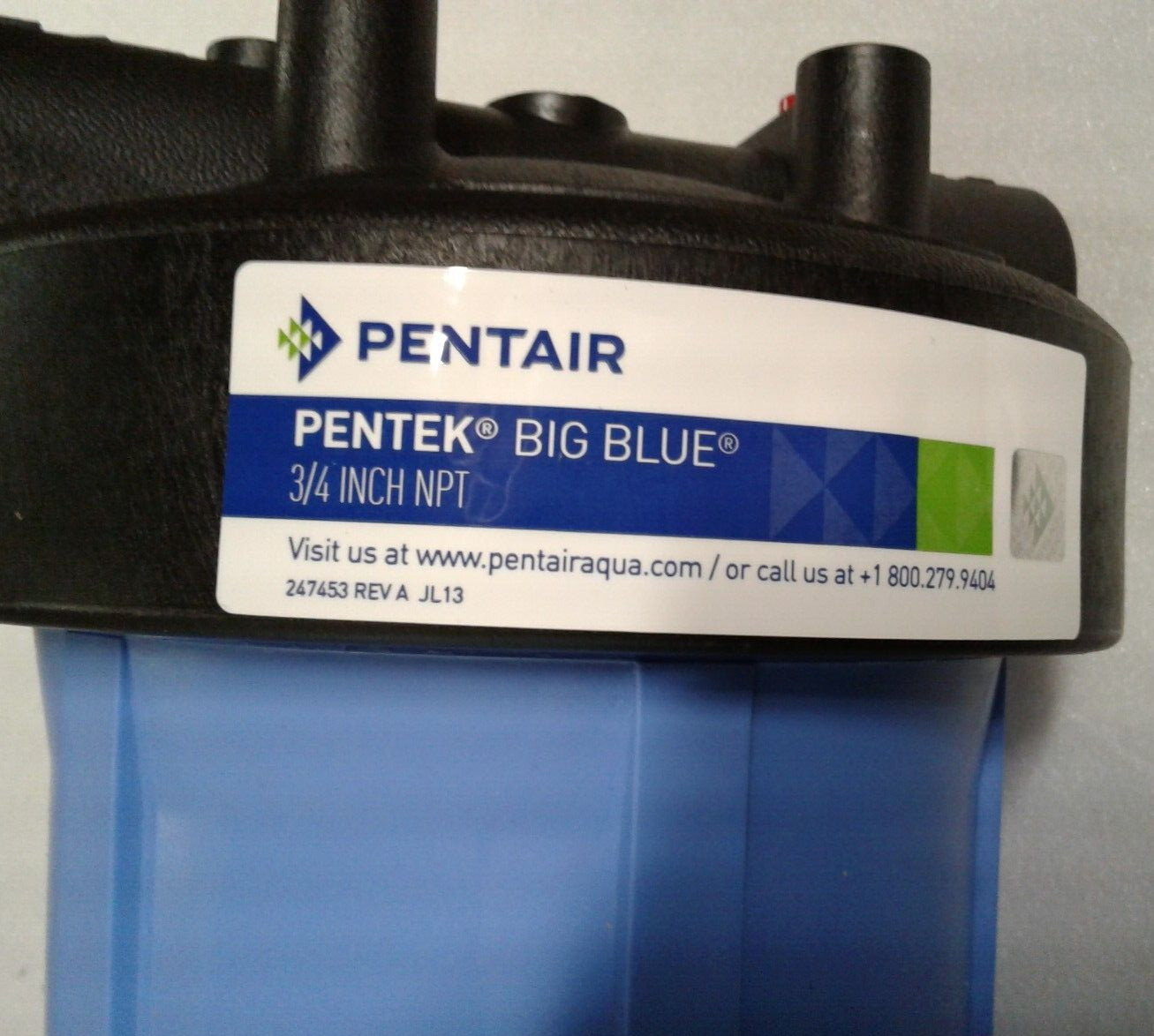 Pentair / Pentek Big Blue Filter Housing 3/4″ NPT 10″ Opaque – New