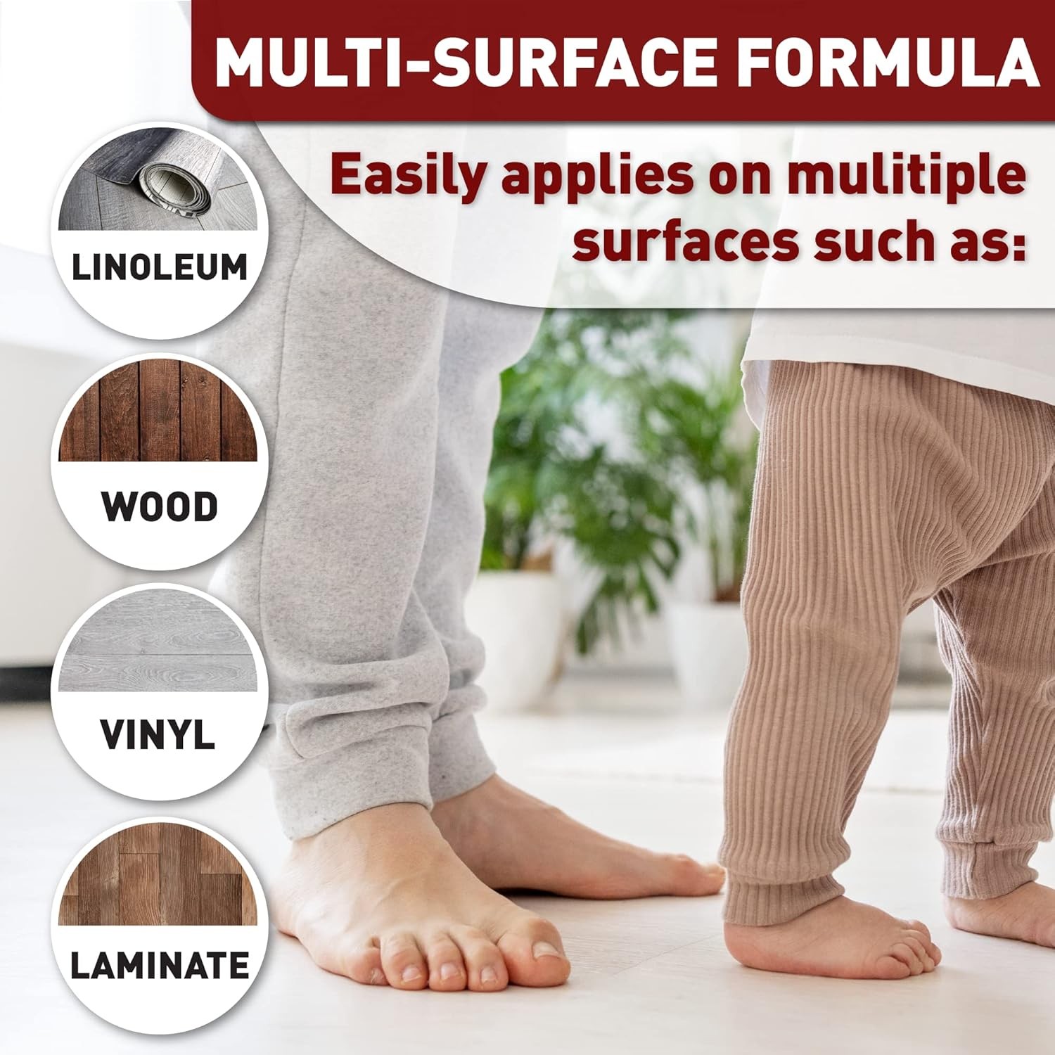Anti-Slip Spray for Wood, Vinyl and Laminate Floors Stairs – Clear Extra…