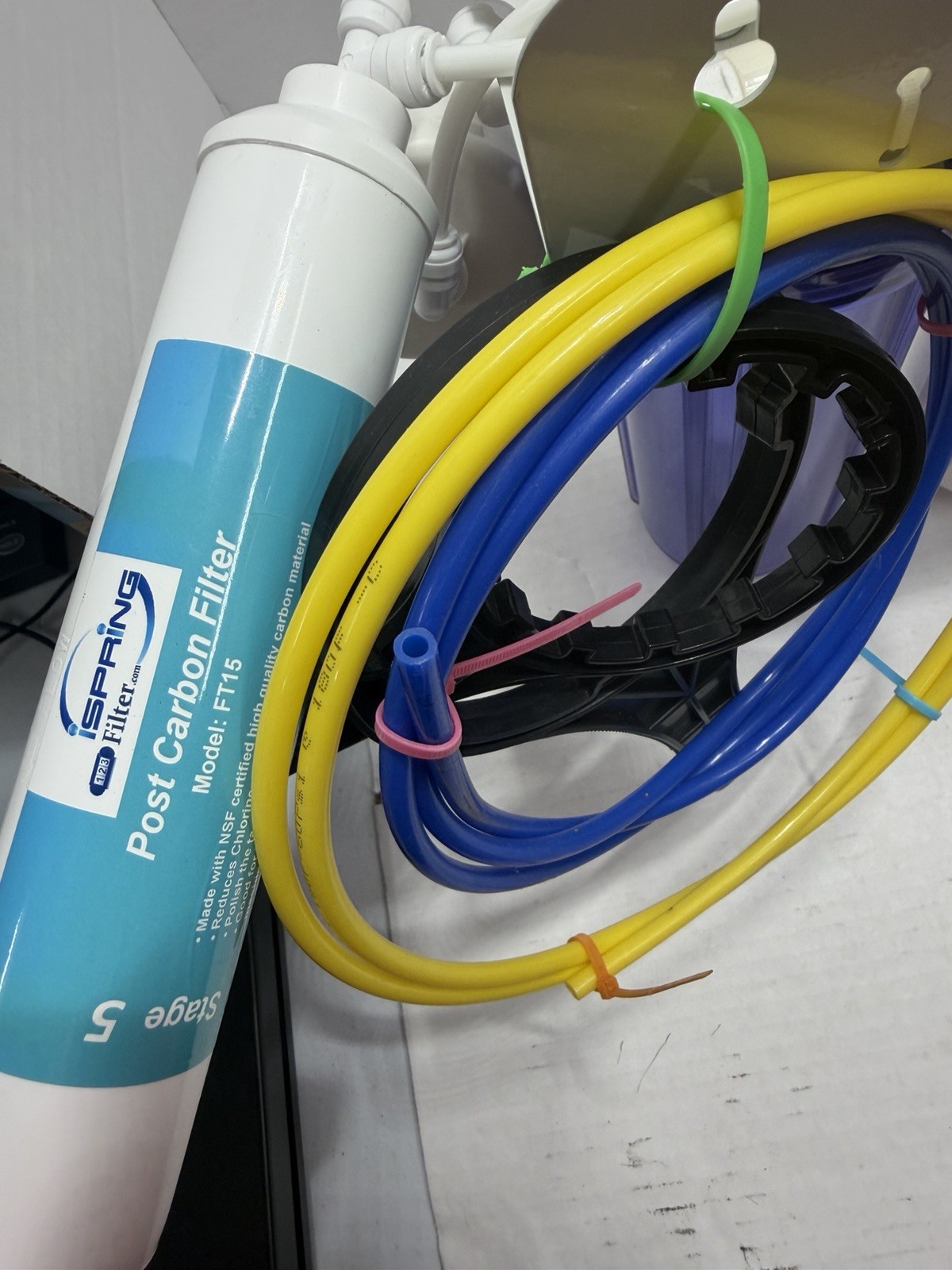 Ispring 3 Stage Drinking Reverse Osmosis Home Water Filter System RCC7-FBA