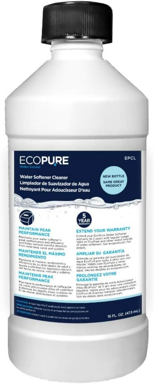 Universal Water Softener Cleaner – 16 Fl Oz for Rust, Iron, and Sediment Removal