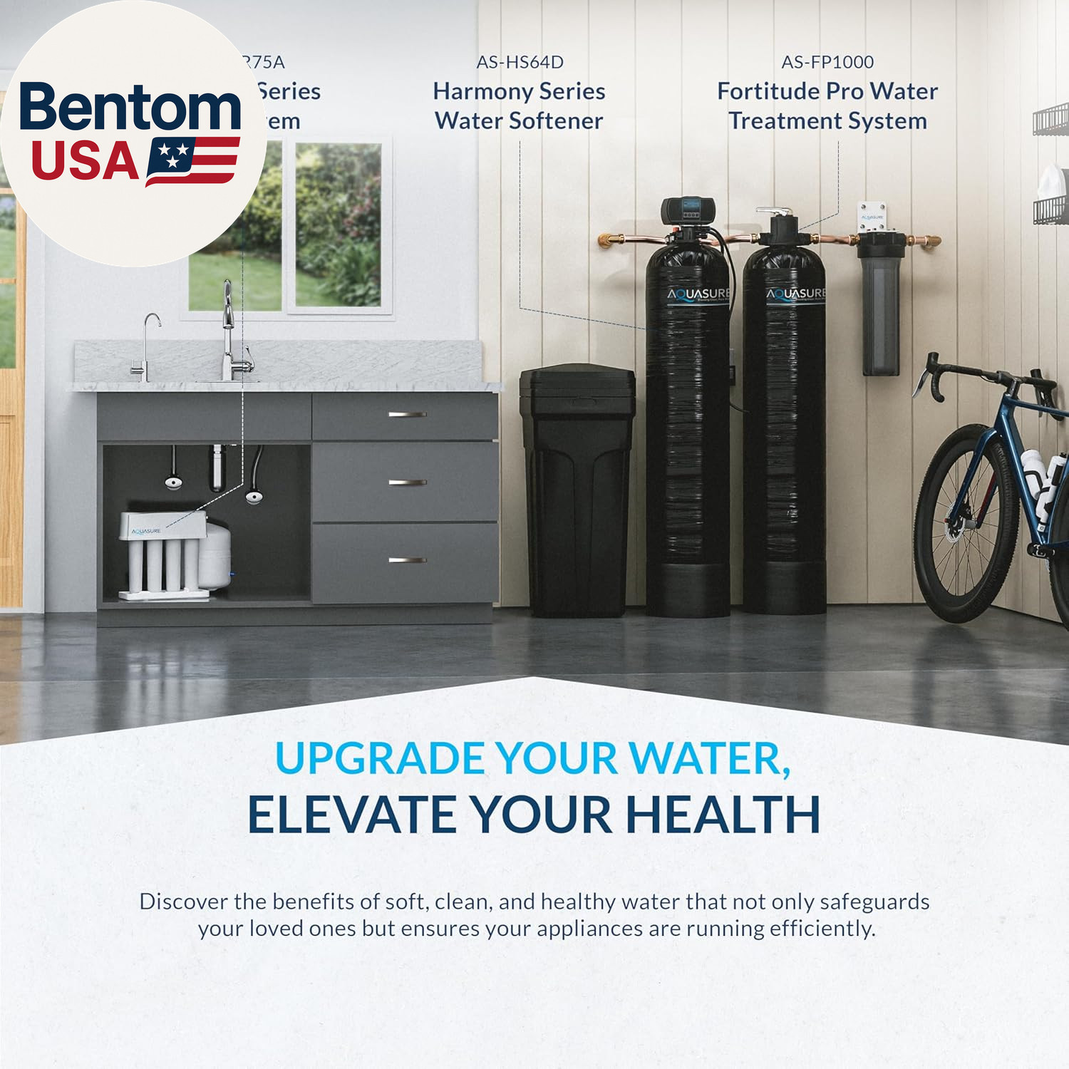 Harmony Series 32,000 Grains Whole House Water Softener with High Performance Au