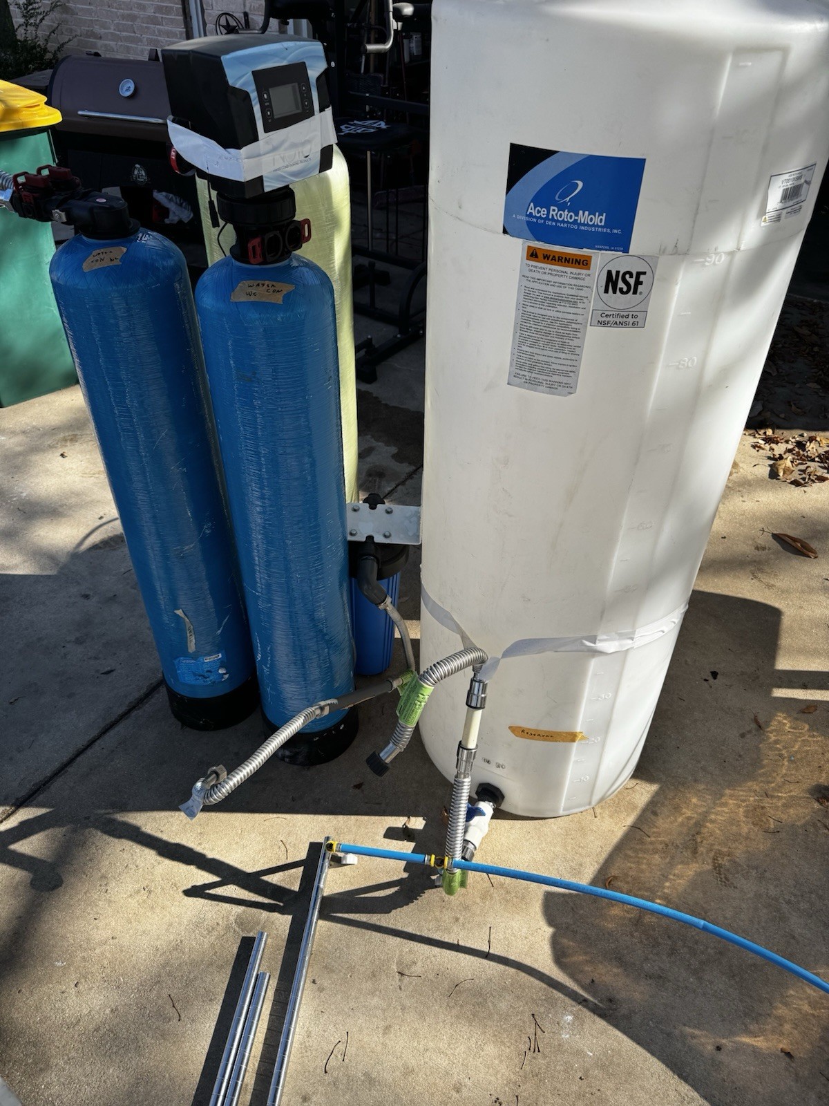 Xtreme Water Solutions commerial Water Filtration System Blue White Black