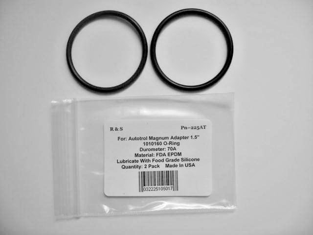 2 Autotrol 1010160 Magnum Adapter 1.5″ / O-Rings / R&S 225AT / FDA EPDM Material