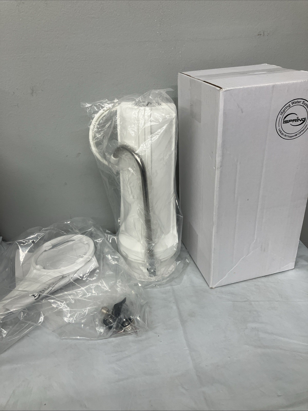 iSpring CT10-W Countertop Water Filter 7 Multi-Layer Faucet Water Filter System