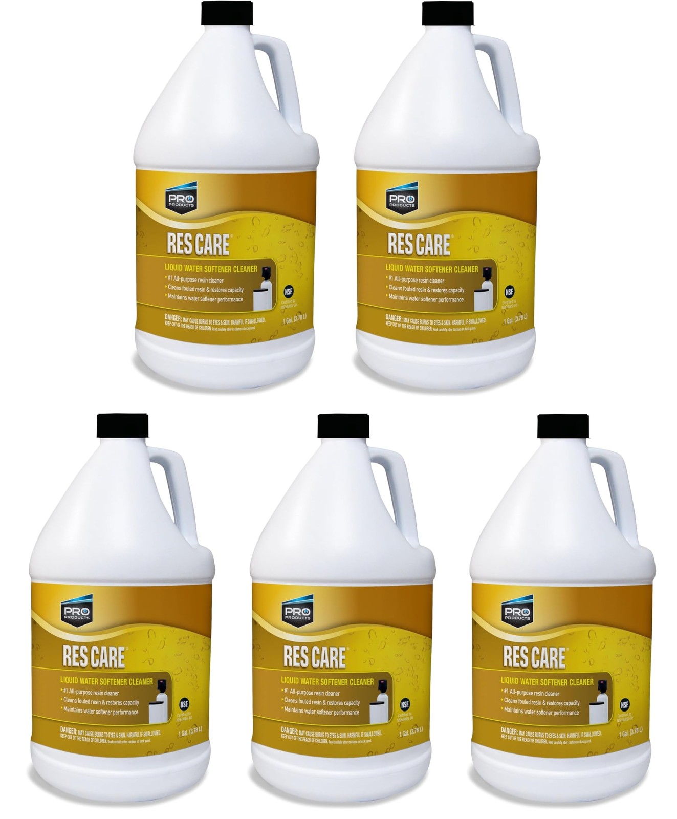 ResCare RK02B All-Purpose Water Softener Cleaner Liquid Refill, 1 Gallon