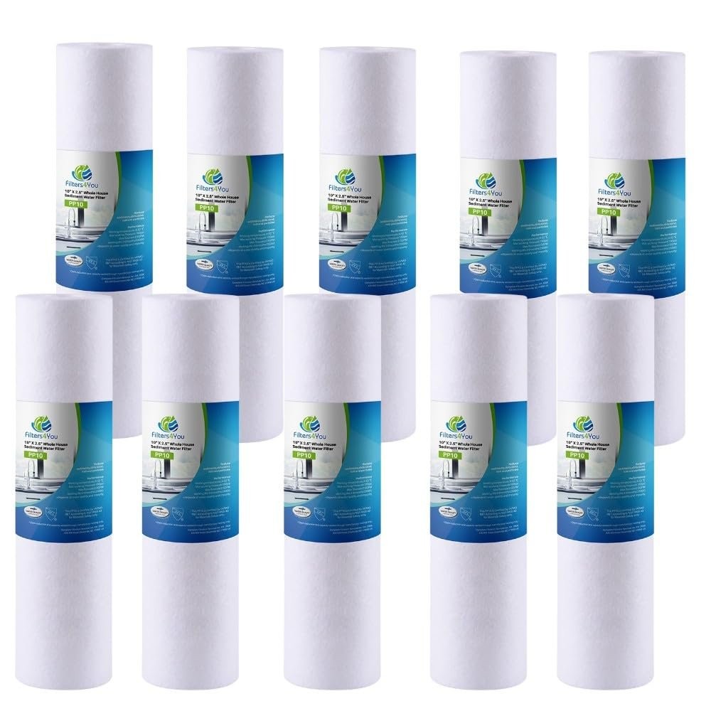 CFS – 10 Pack Polypropylene Sediment Water Filter Cartridges Compatible with…