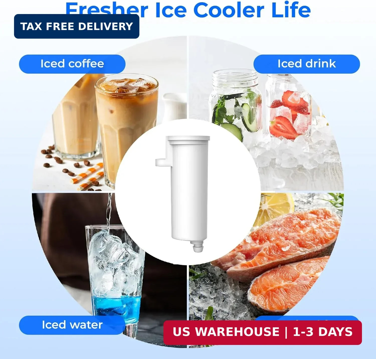 Waterdrop C33 Ice Maker Water Filter, Replacement for GE® Profile Opal 2.0 Nugge