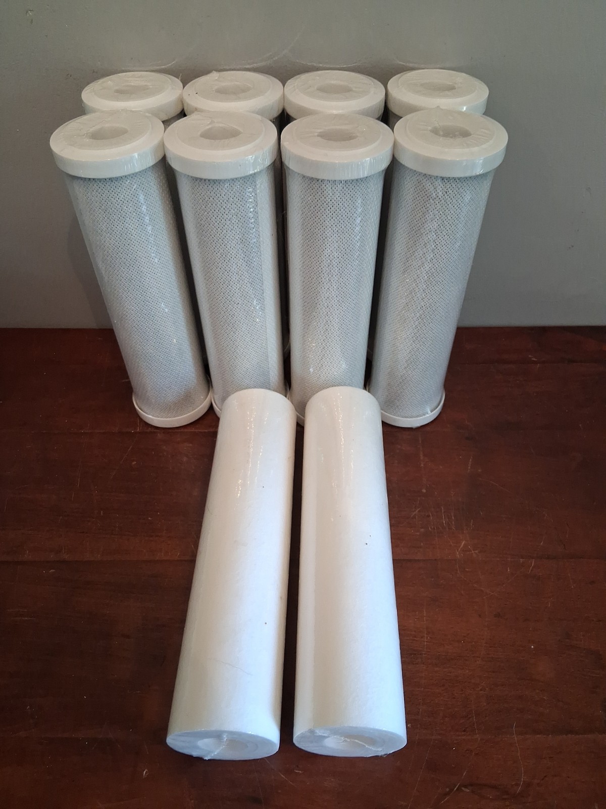 9 7/8″×2.75″ Water Filter Mixed Lot Of 10 DOE Filters Most Sealed Unbranded