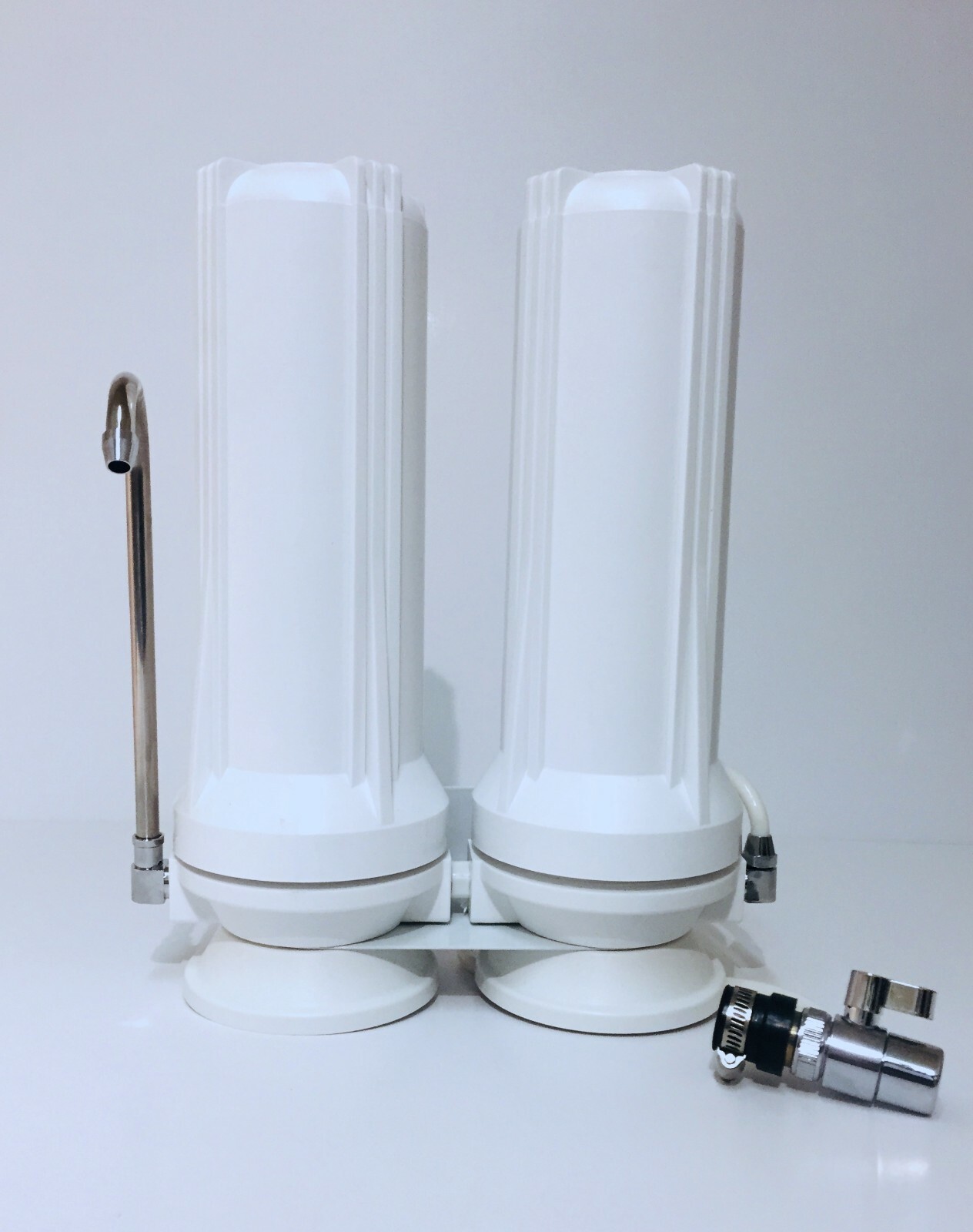 Counter Top Drinking Water 2 Stage Filtration System: Sediment & Carbon Filters