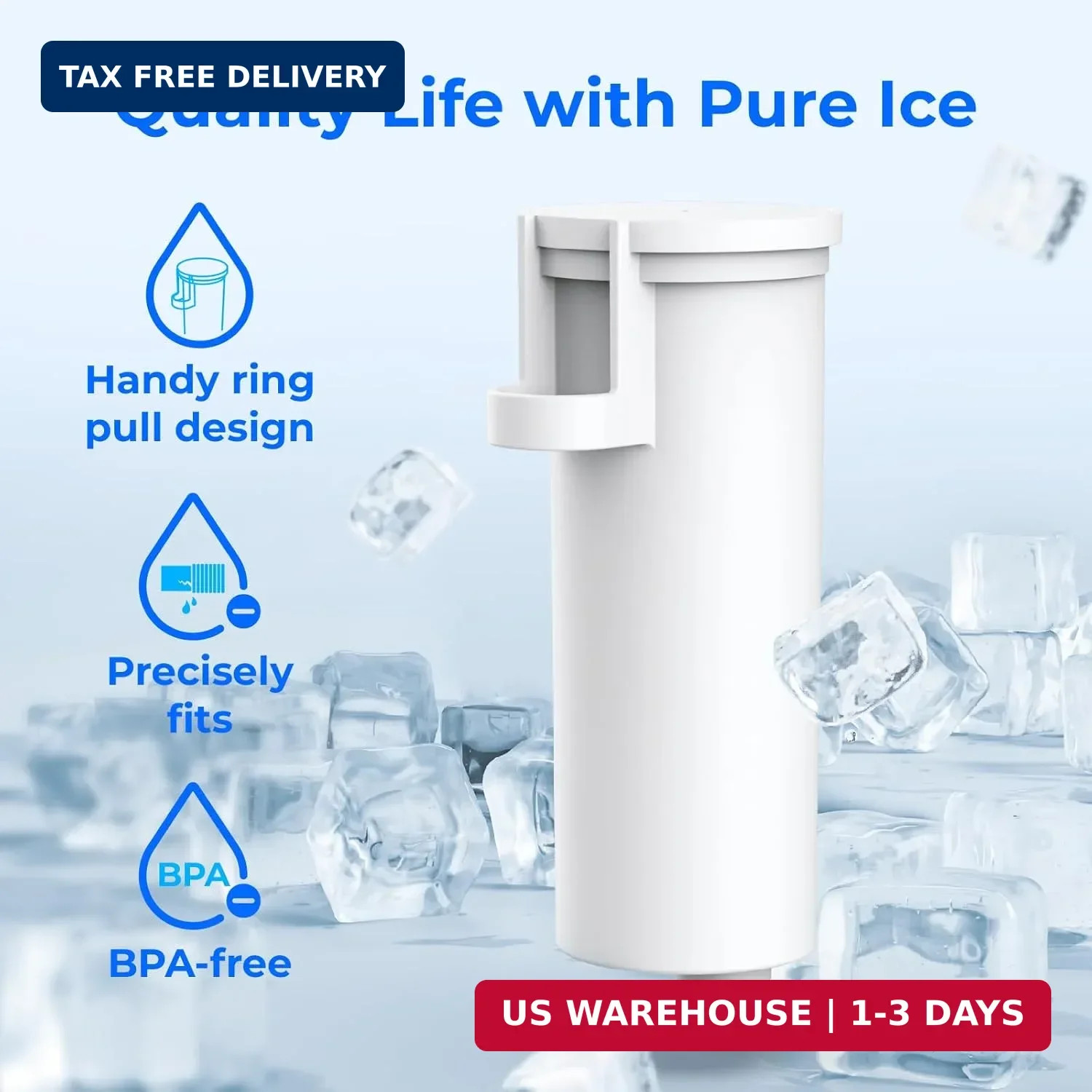 Waterdrop C33 Ice Maker Water Filter, Replacement for GE® Profile Opal 2.0 Nugge