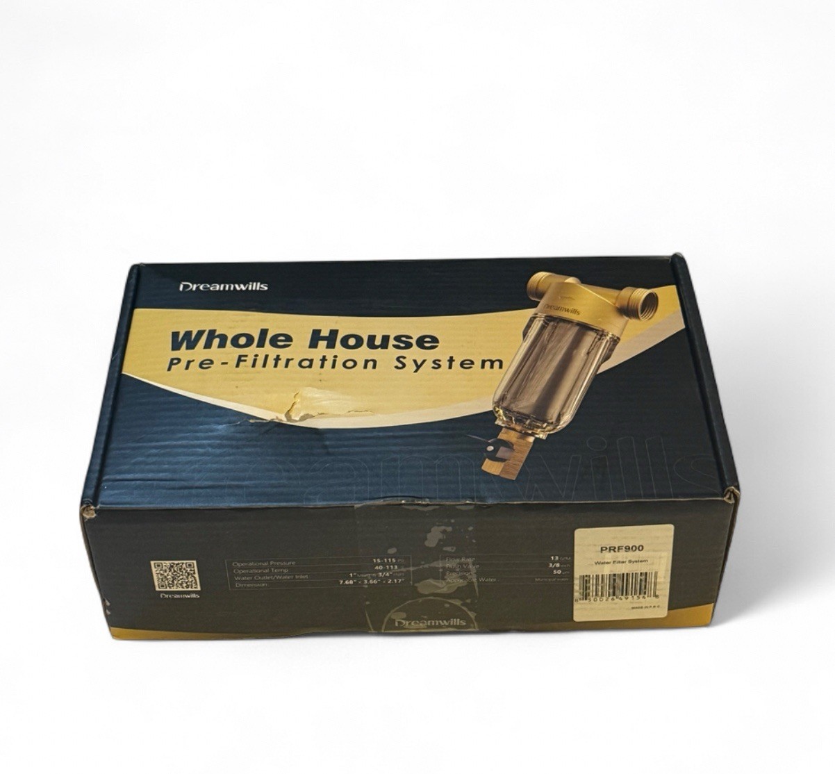 Dreamwills PRF900 Whole House Pre-Filtration Water Filter System – NIB Sealed