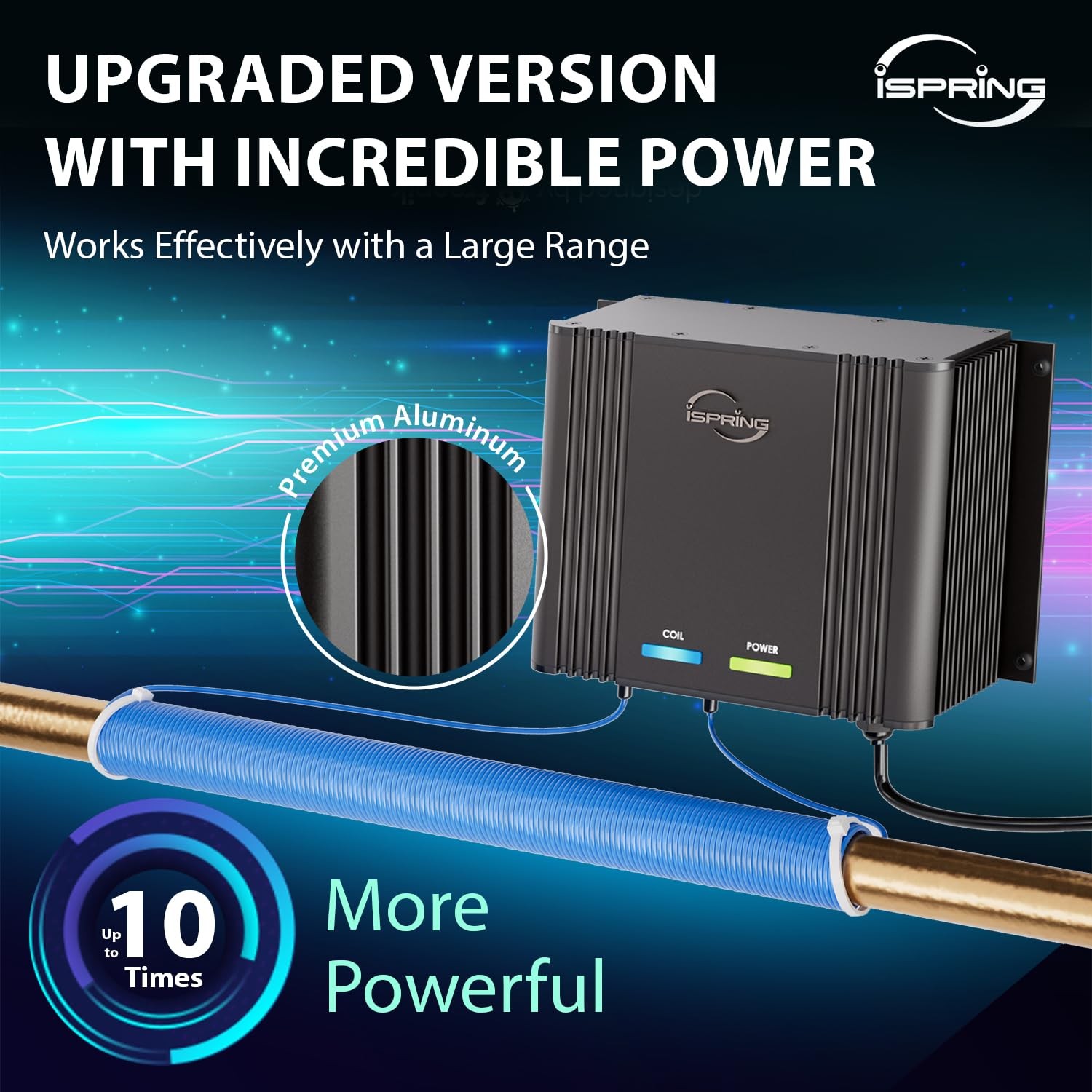 iSpring EDV2 Whole House Super Water Descaler Salt Free Alloy