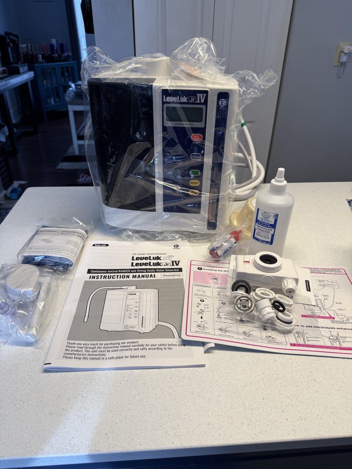 Enagic LeveLuk JRIV Water Filter Plastic White Black