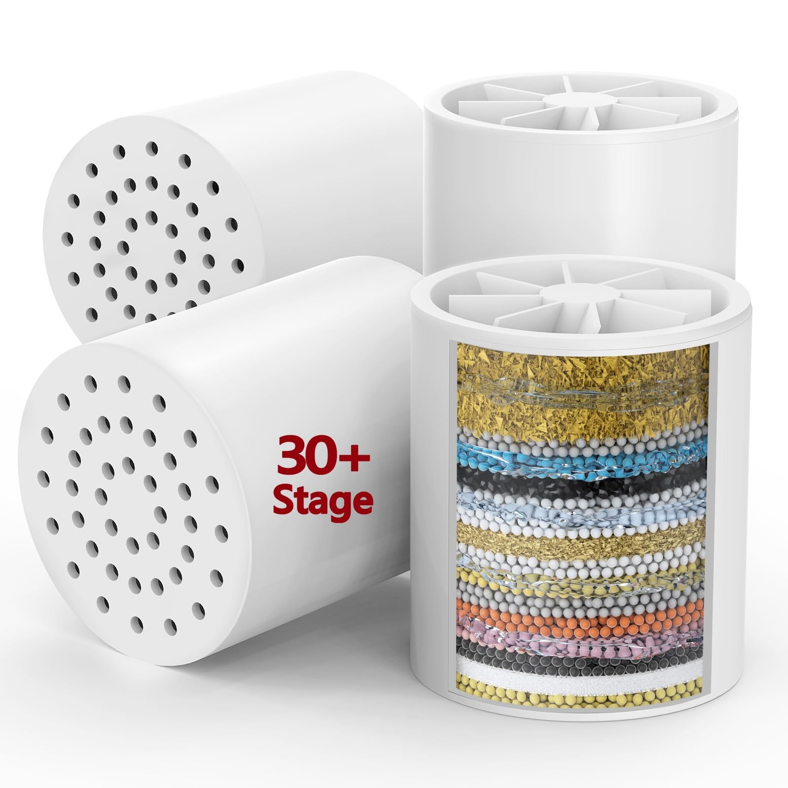 Longriver 4 Pack 33 Stage Universal Shower Filter Replacement Classic-4pk