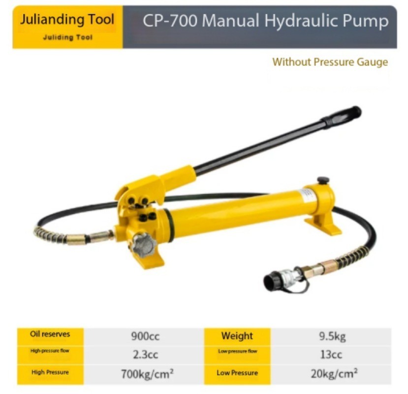 Manual Portable Compact Hydraulic Pump, High-Pressure Hydraulic Pump