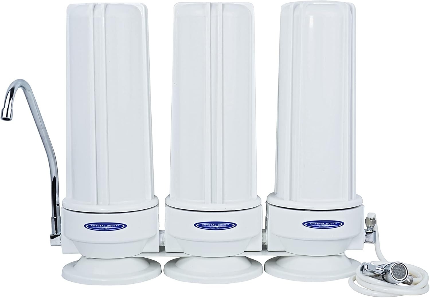 Crystal Quest Fluoride Countertop Water Filter System (White)