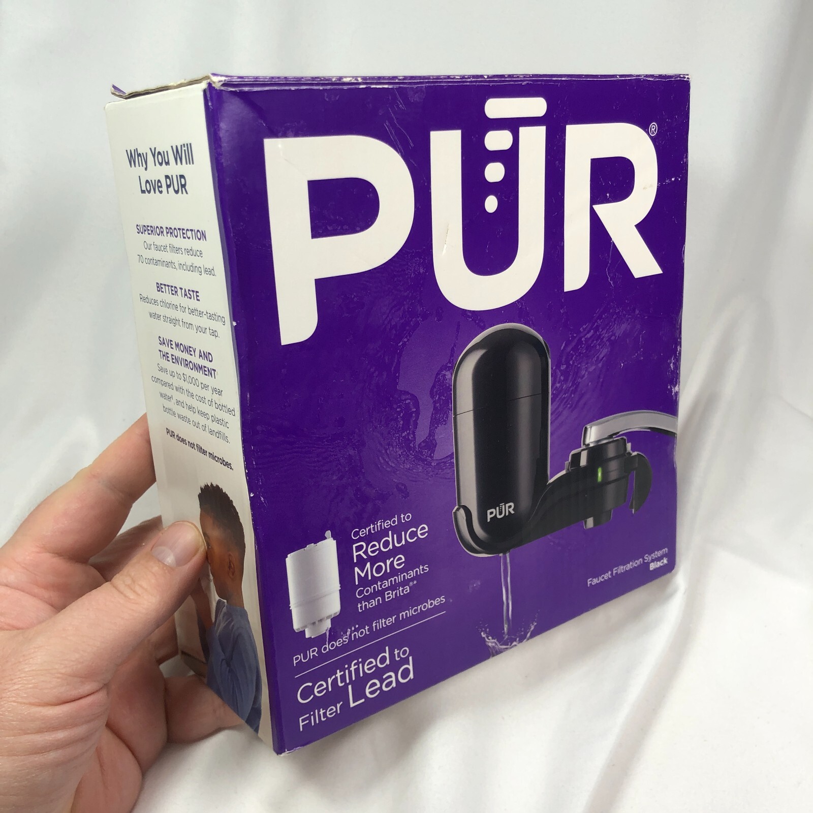 PUR FM2000B B Water Faucet Filtration System Black FM2000B – FAST FREE SHIPPING!