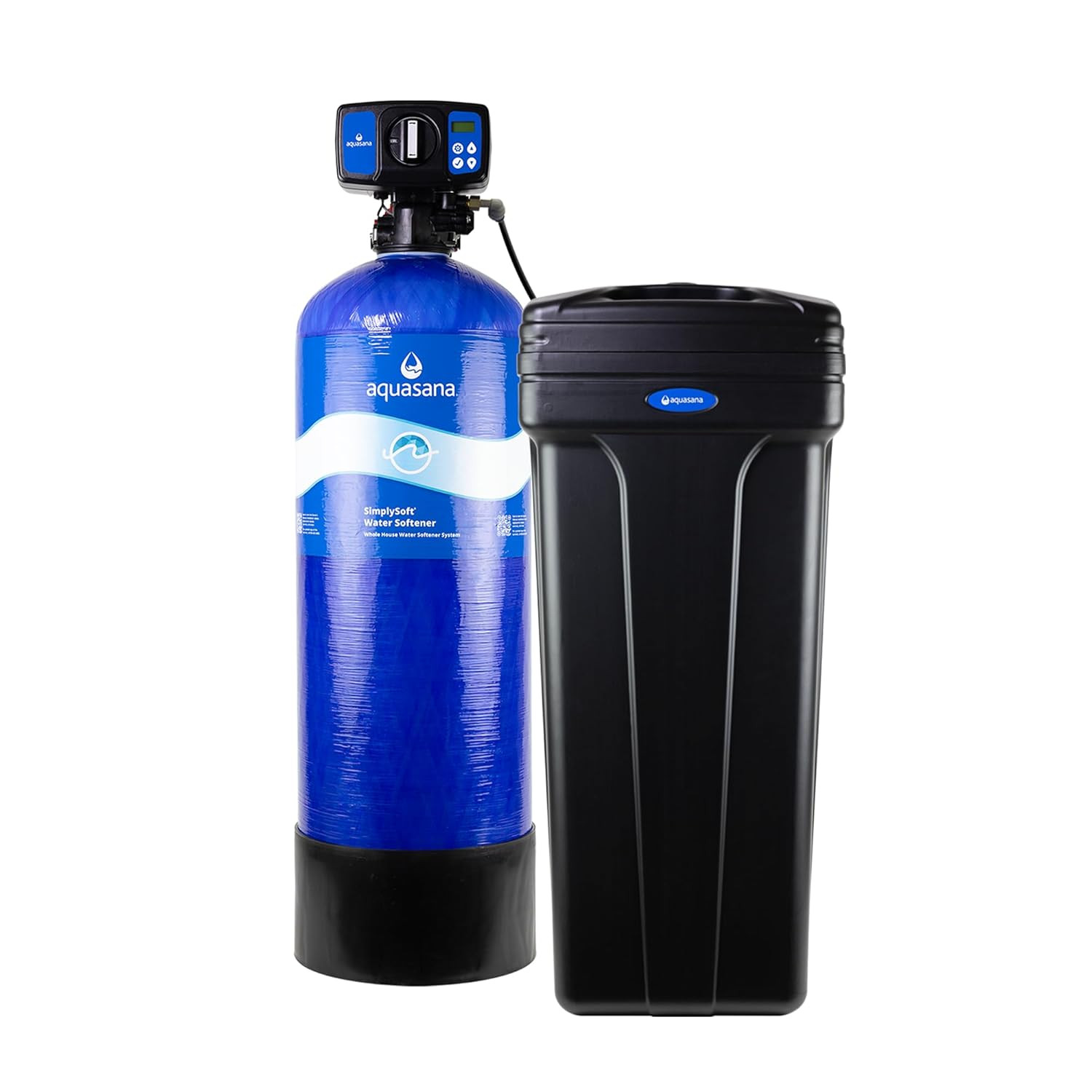 Simplysoft® 60,000 Grain Water Softener – Whole House Hard Water Reduction – Bas