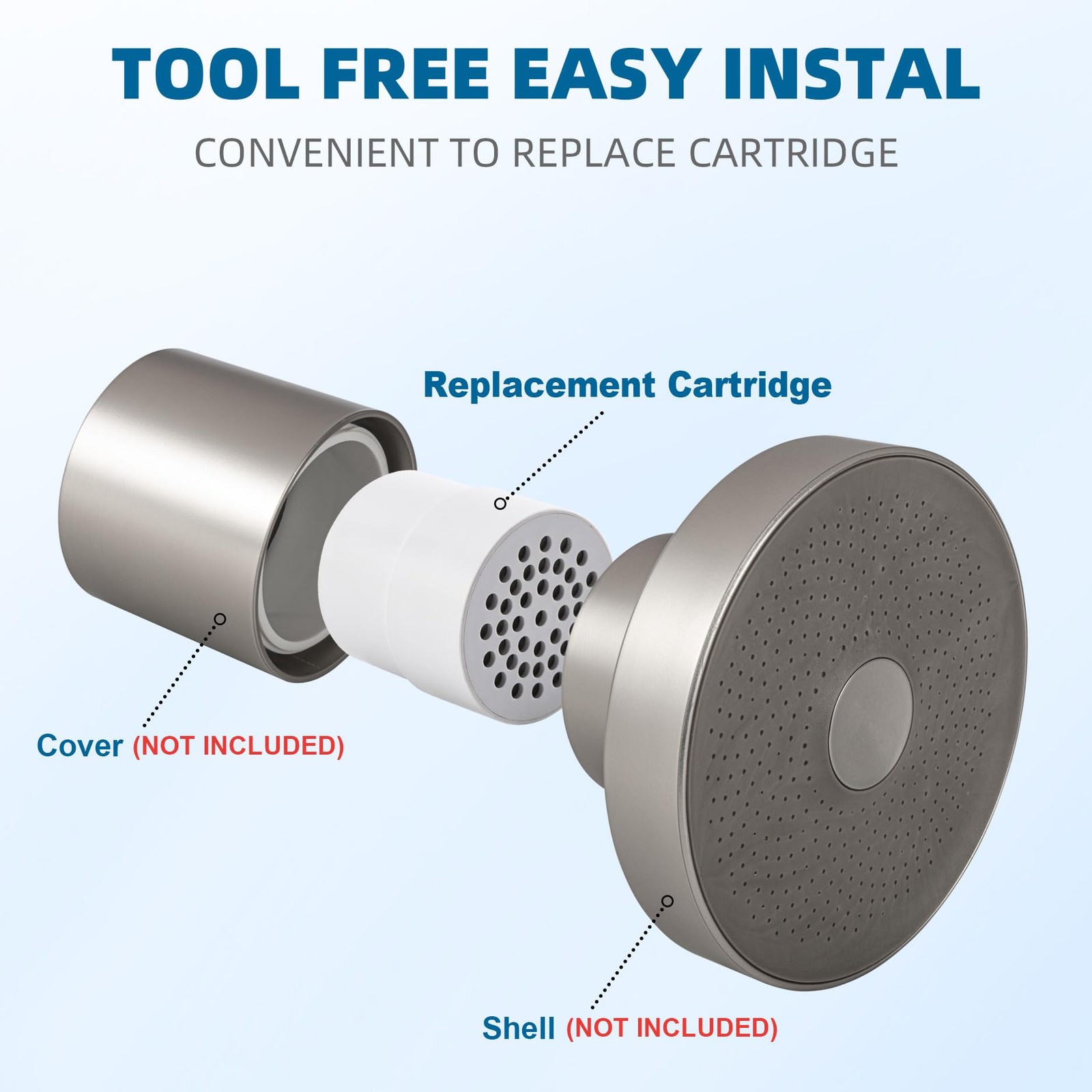Shower Filter Replacement Cartridge for JOLIE Head – 10 Stage…