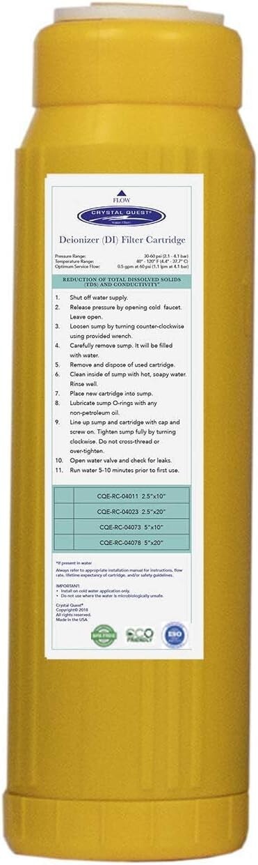 Crystal Quest Demineralizer Filter Cartridge