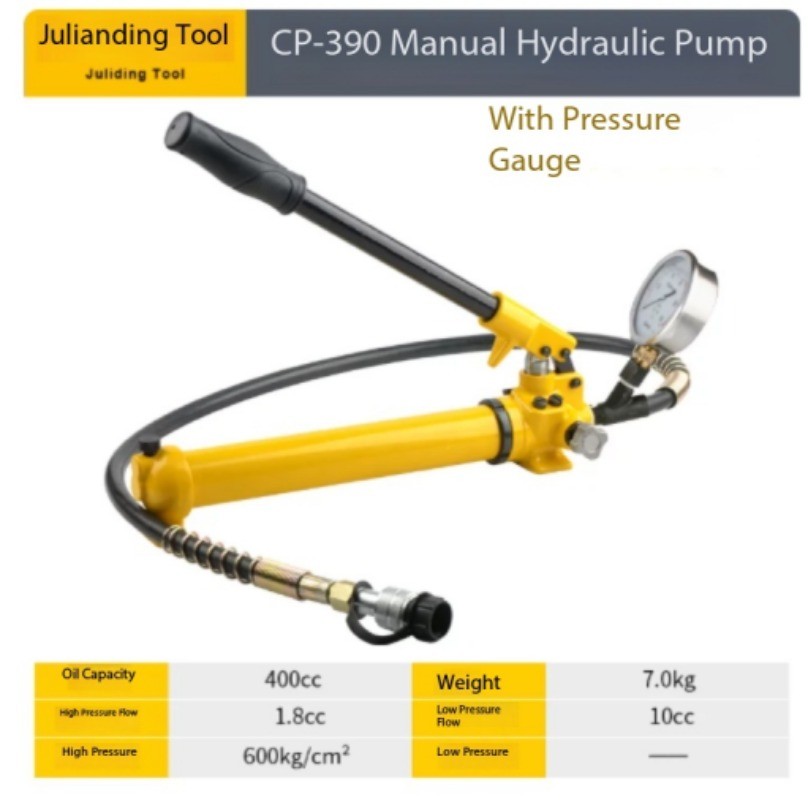 Manual Portable Compact Hydraulic Pump, High-Pressure Hydraulic Pump