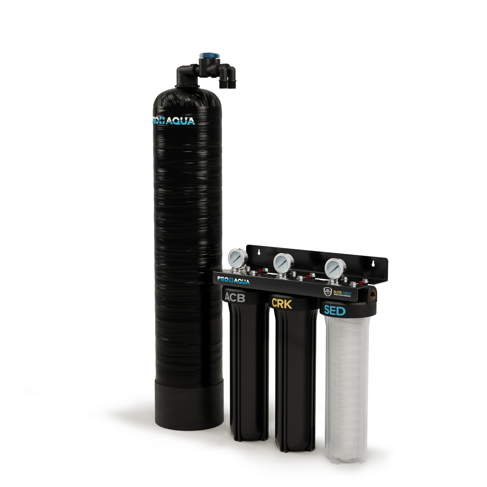 PRO+AQUA Elite Whole House Water Filter 3 Stage WW Filtration System 10 GPM