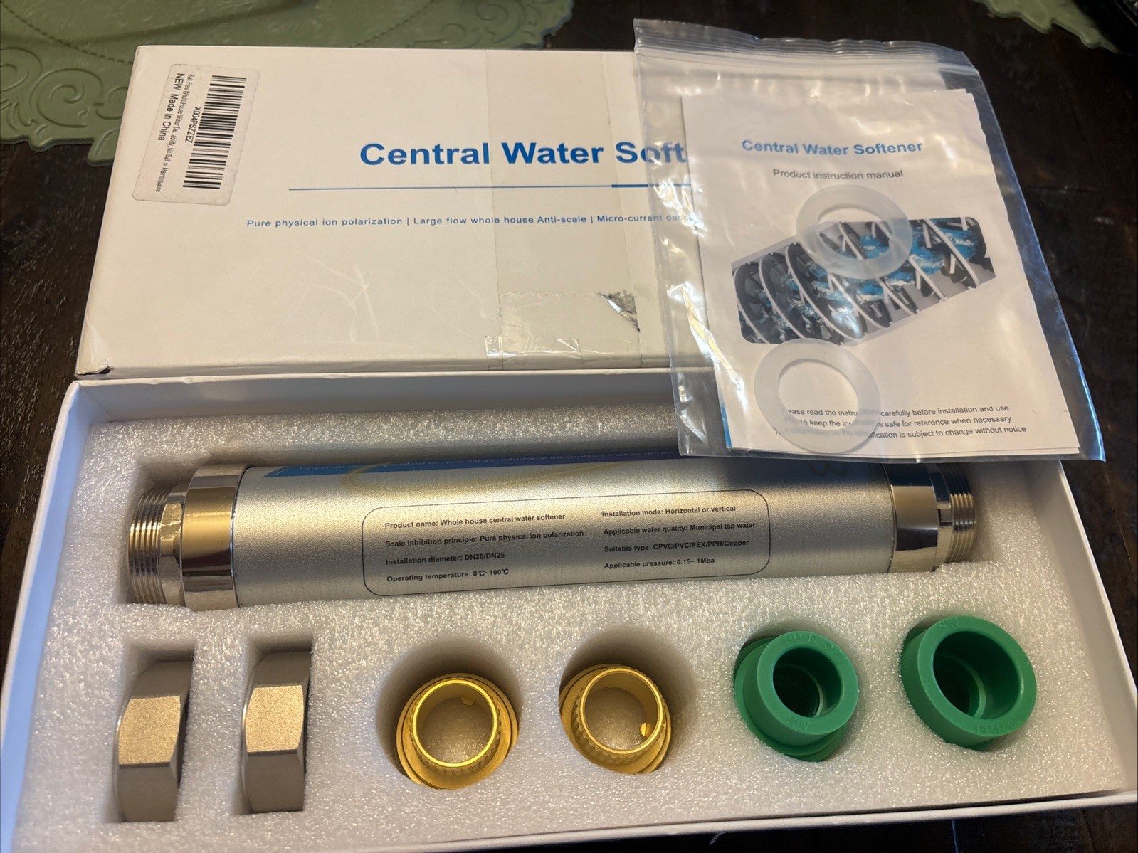 Water Descaler Non Salt Magnetic Water Softener System Whole House Central New