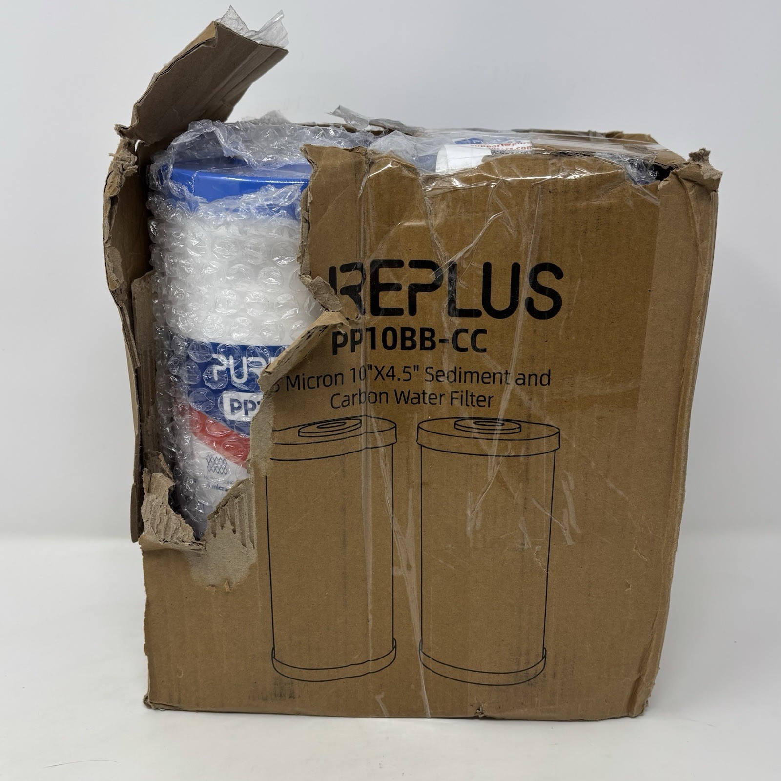 PUREPLUS Water Filter Replacement PP10BB-CC Sediment & Activated Carbon 2 Pack
