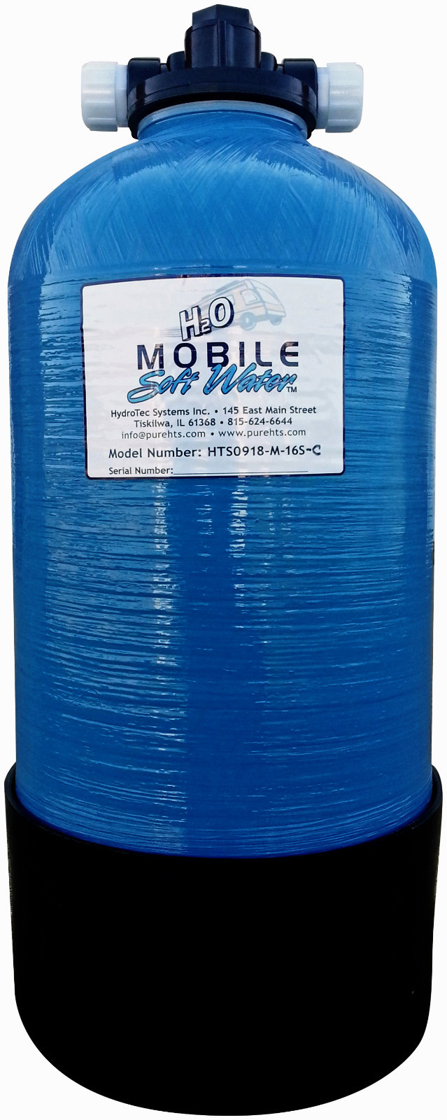 Mobile Soft Water 16000gr Portable Manual Softener,W/salt port-Eco style-RV-Boat