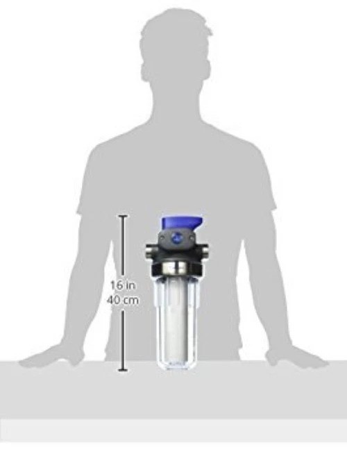 Whole House Water Filter Housing – 3/4″ Inlet/Outlet, Standard Duty, Sediment…