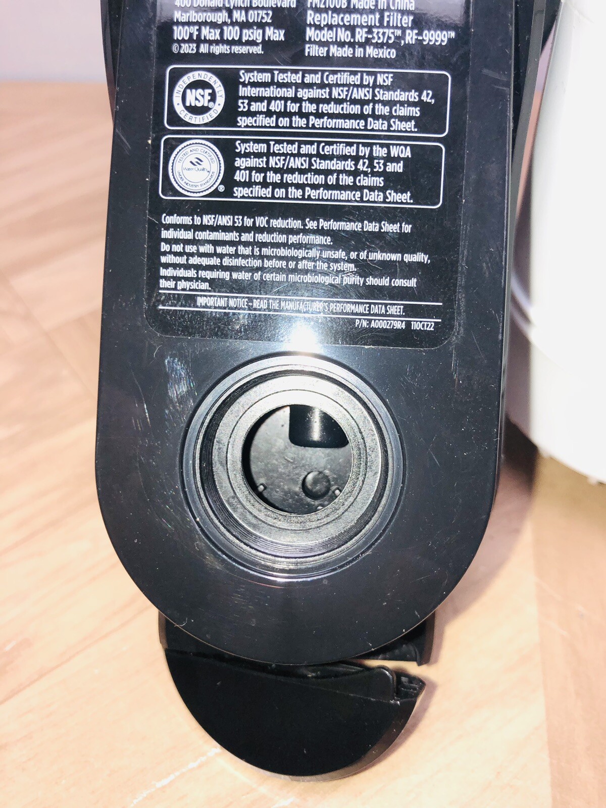 PUR Water Faucet Filtration System, Black Faucet Mounted System FM2000B NOS