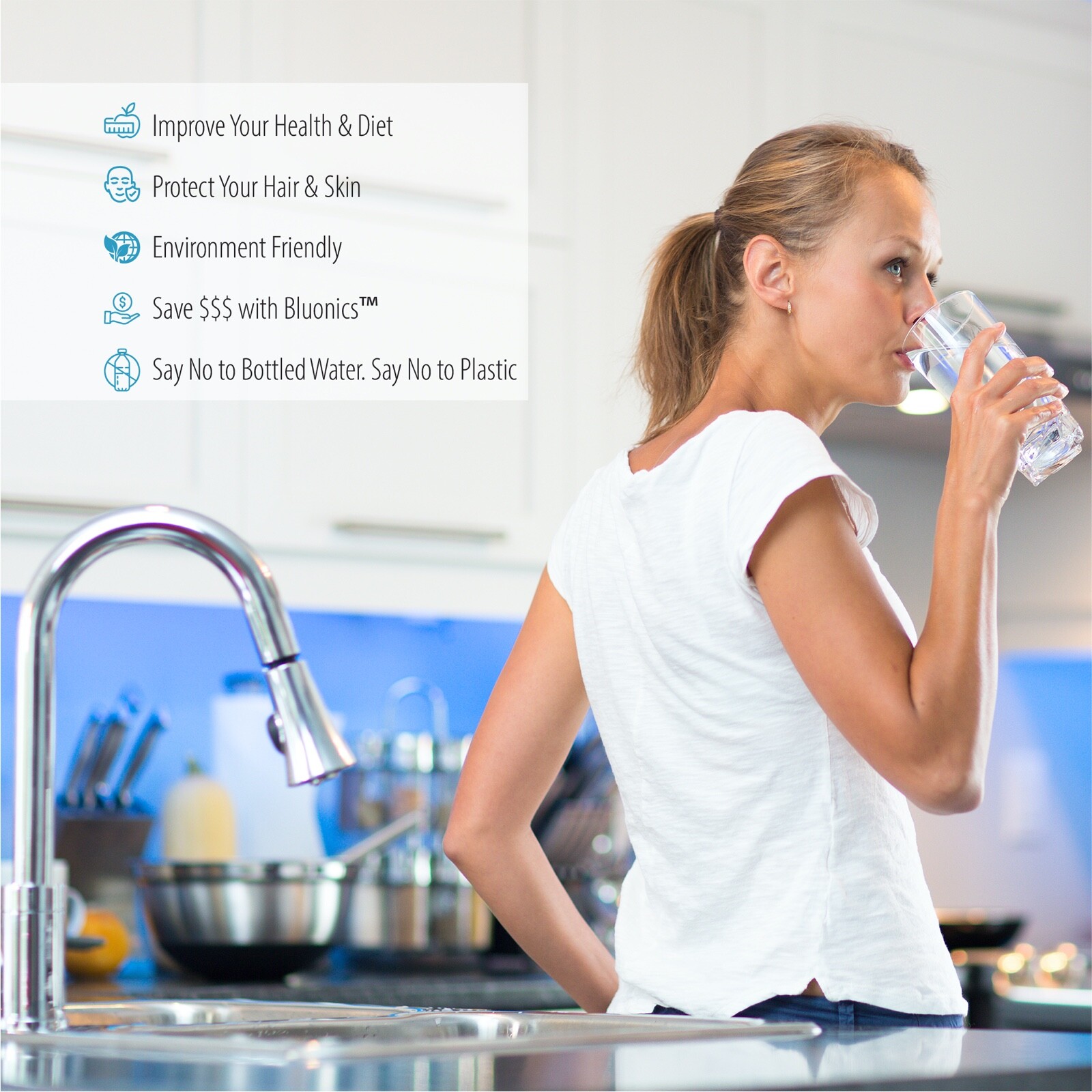 4-Stage Drinking Water Filter UV Ultraviolet Light Purifier for Bacteria CTO GAC