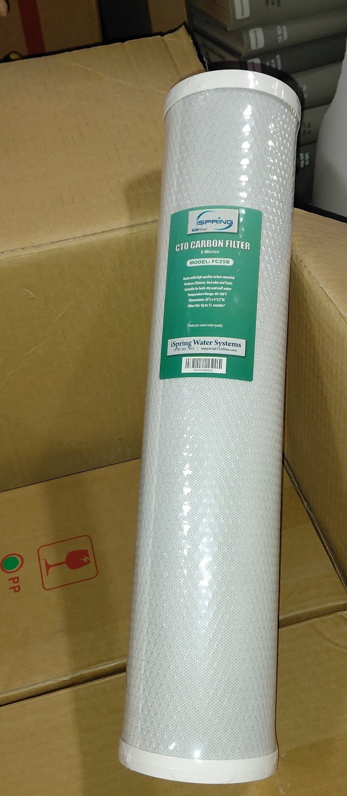 NEW SEALED iSpring FC25B Whole House CTO Carbon Block Filter Cartridge + FREE SH