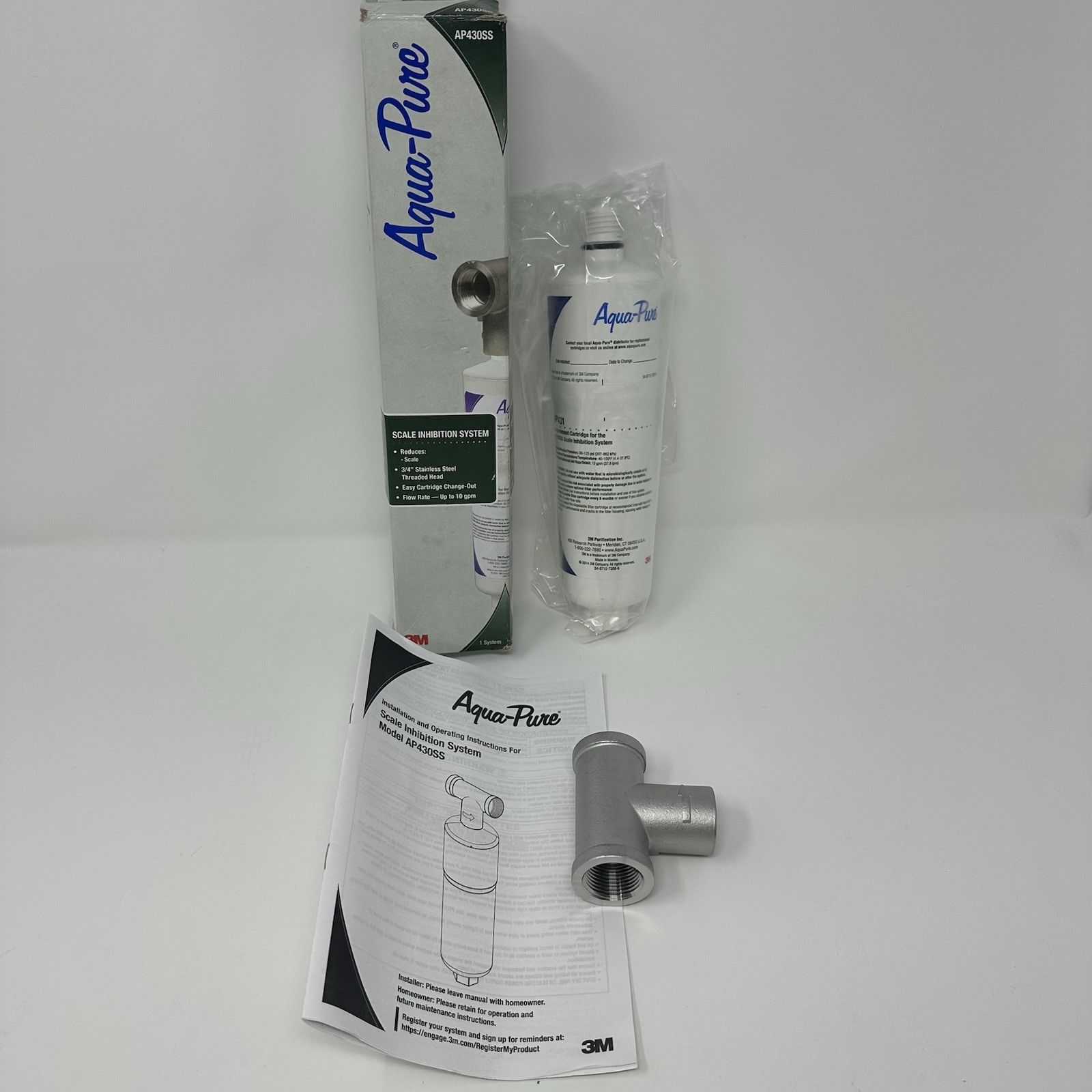 3M Aqua-Pure Whole House Scale Inhibition Inline Water System AP430SS