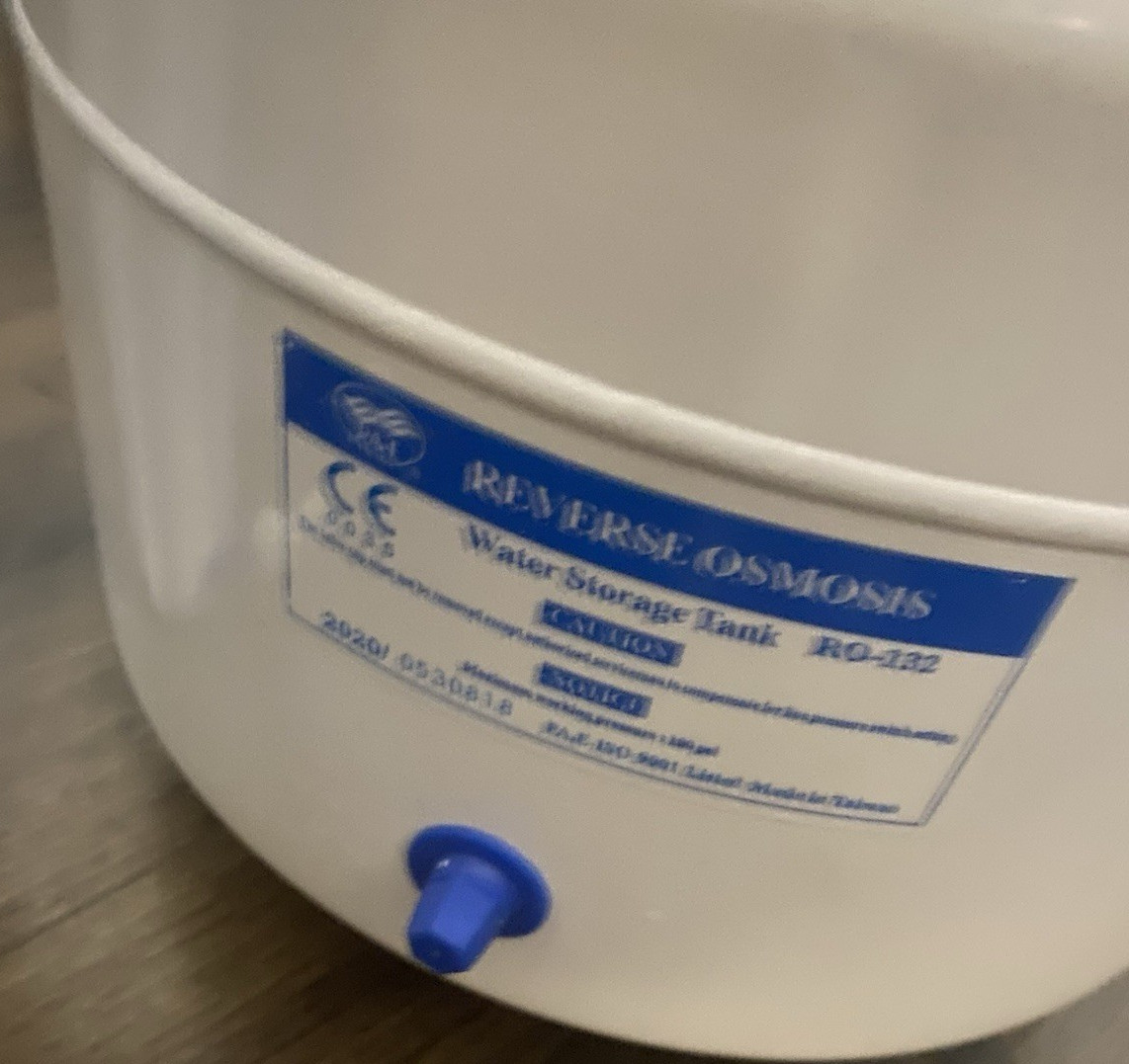 Water Quality RO-132 Reverse Osmosis Under Sink Filter 4 gal Used