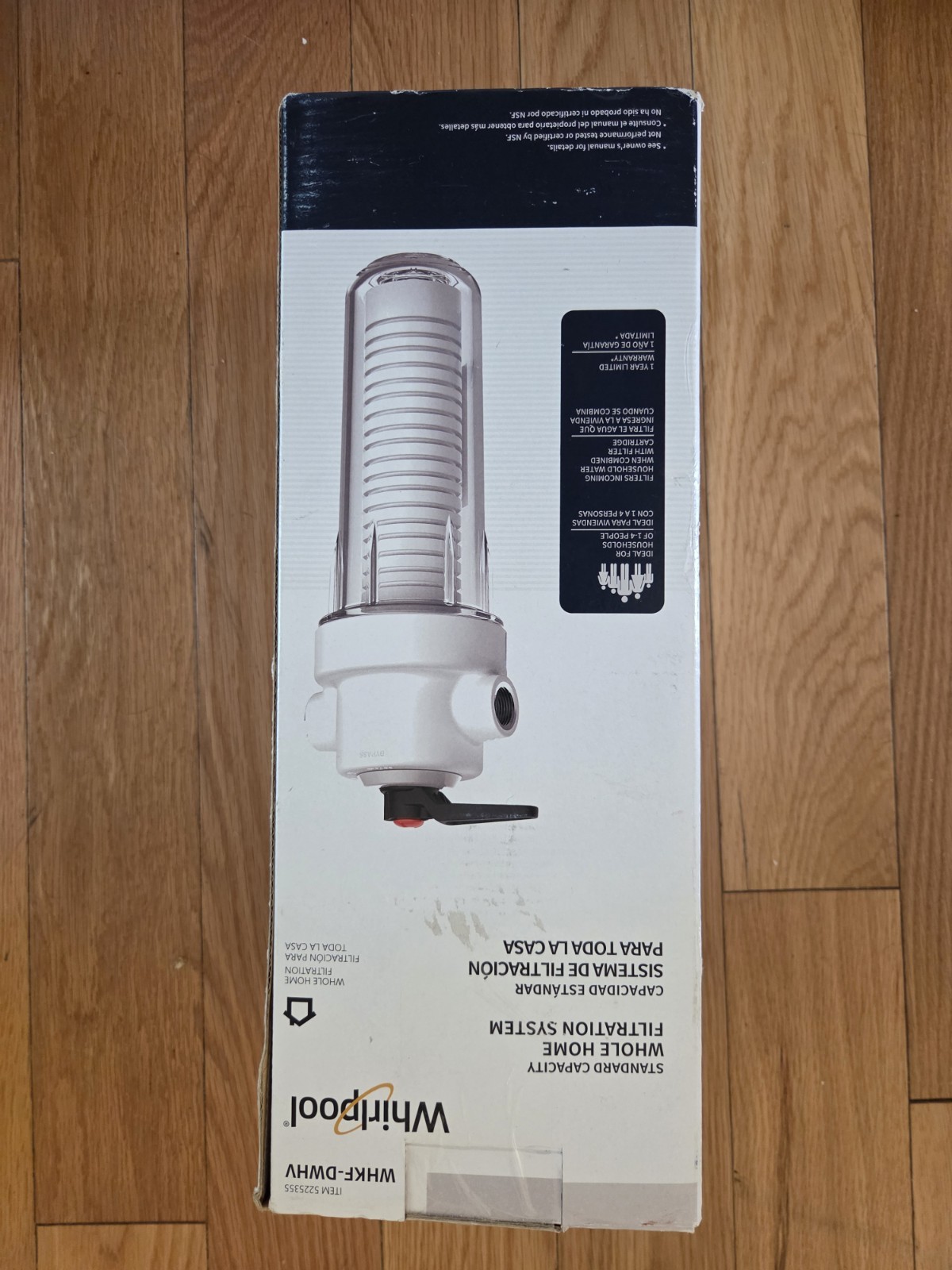 Whirlpool Whole House Filtration System WHKF-DWHV, White, Plastic